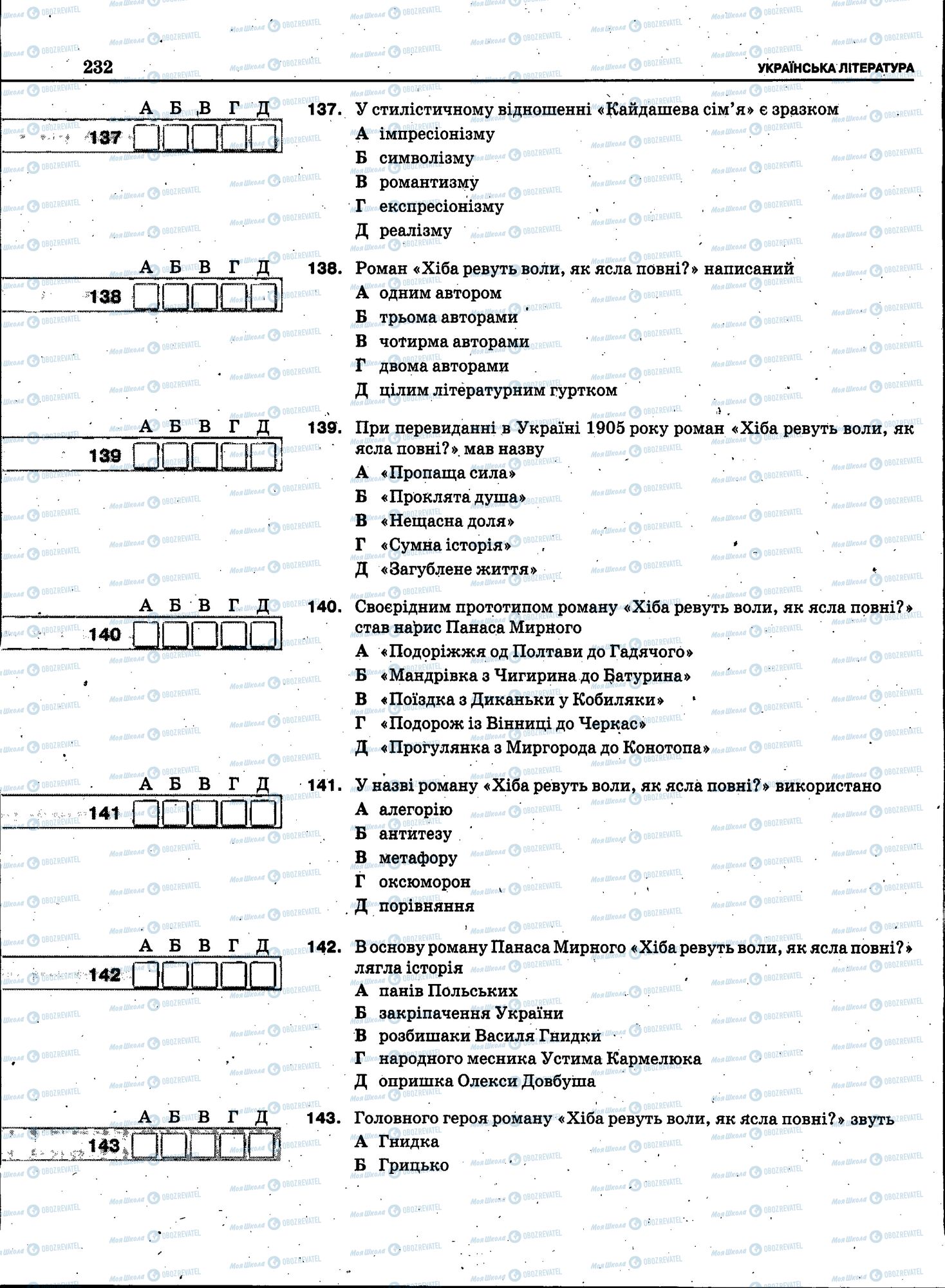 ЗНО Українська мова 11 клас сторінка 230