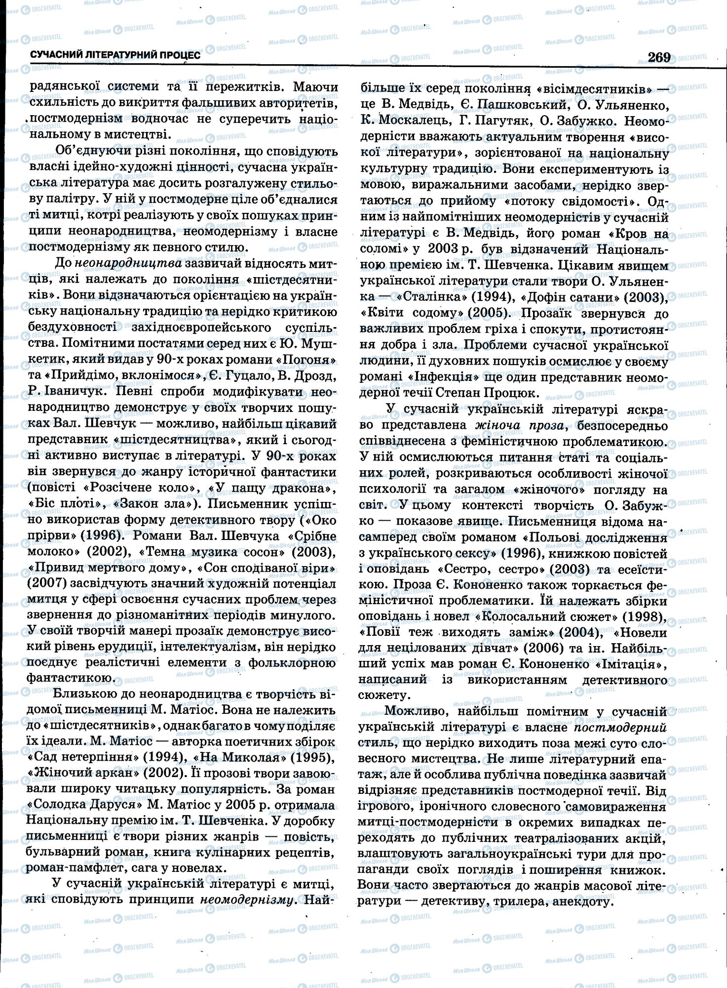 ЗНО Укр мова 11 класс страница 267