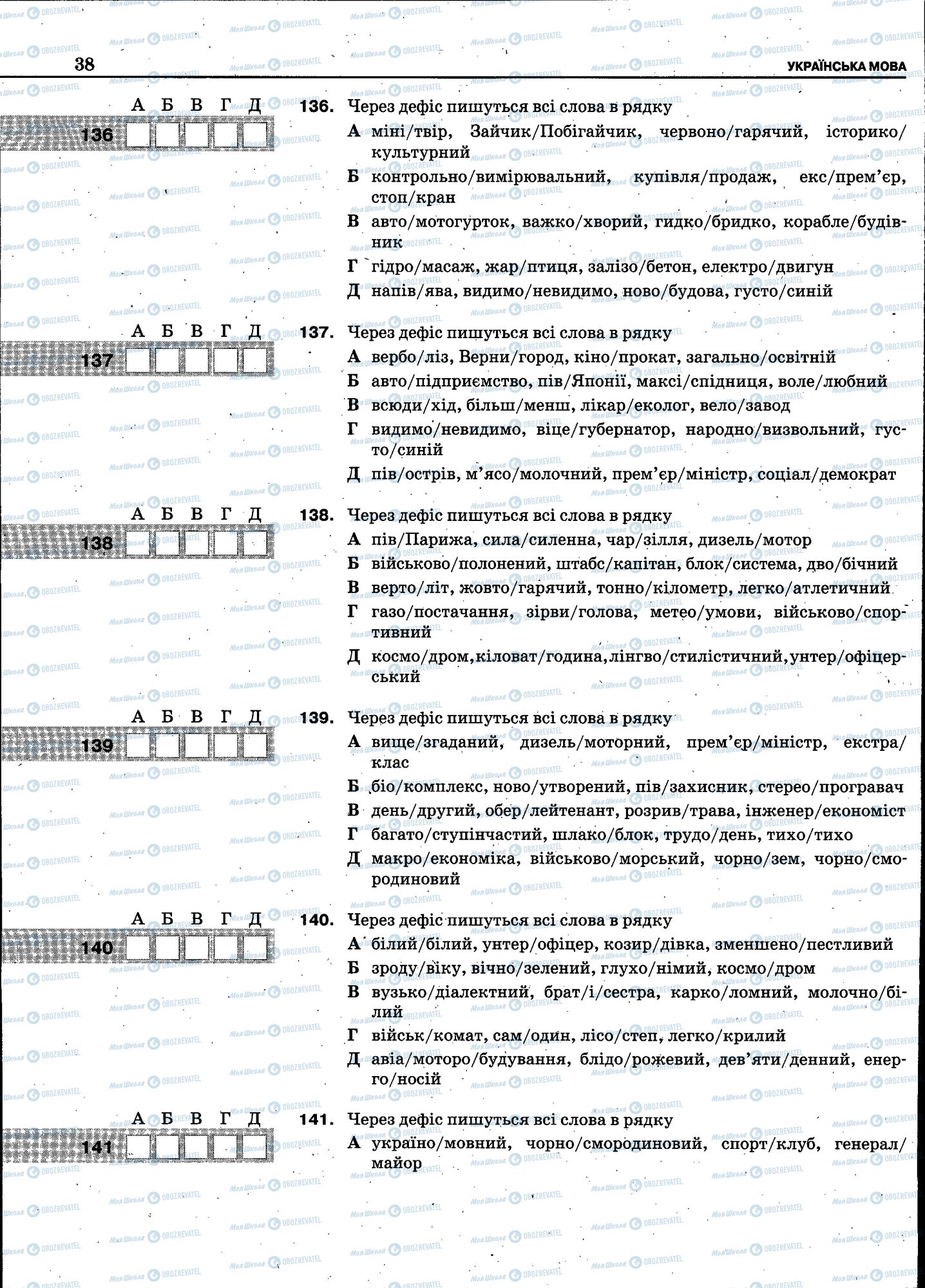 ЗНО Укр мова 11 класс страница 036