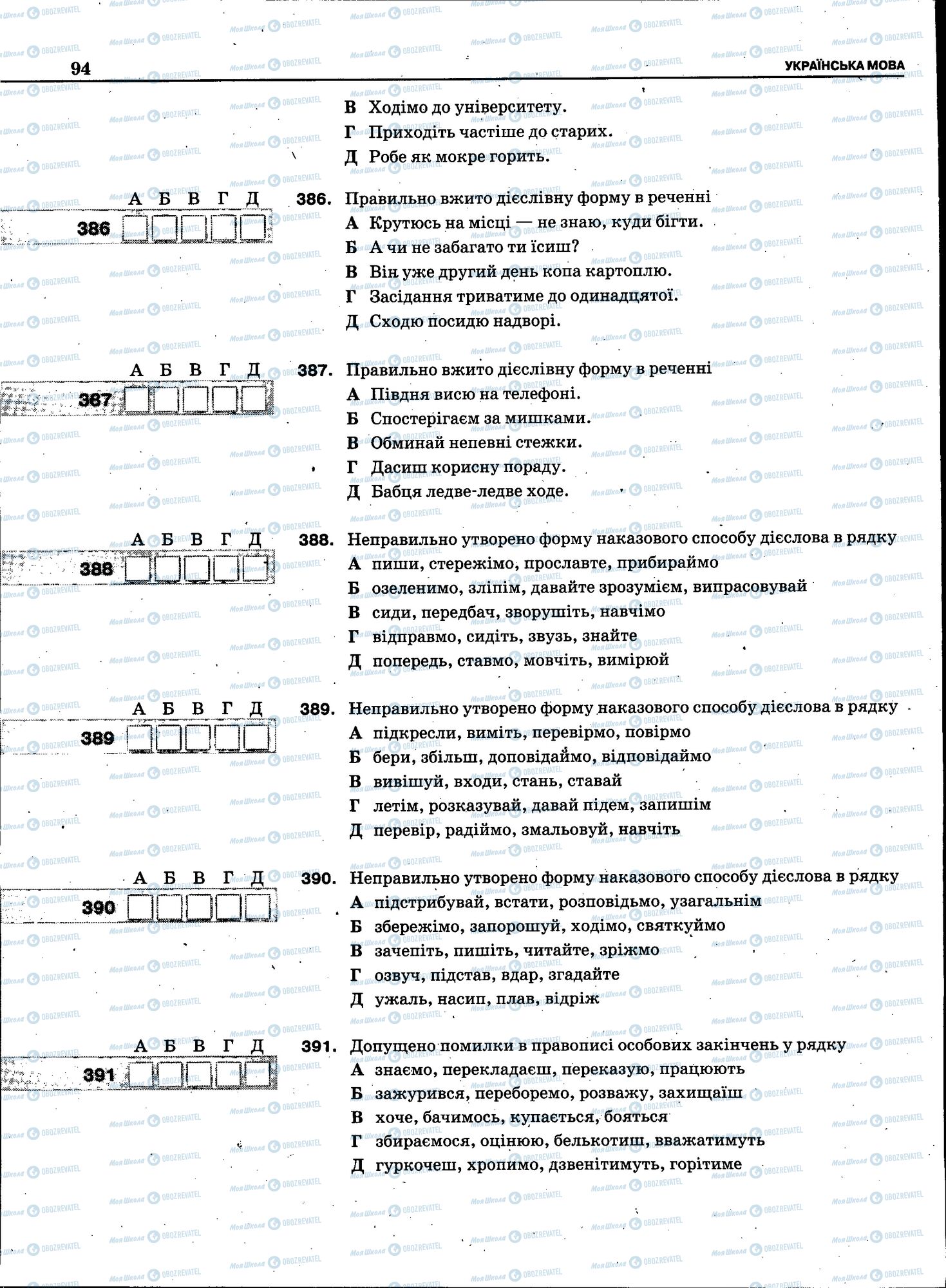 ЗНО Укр мова 11 класс страница 092