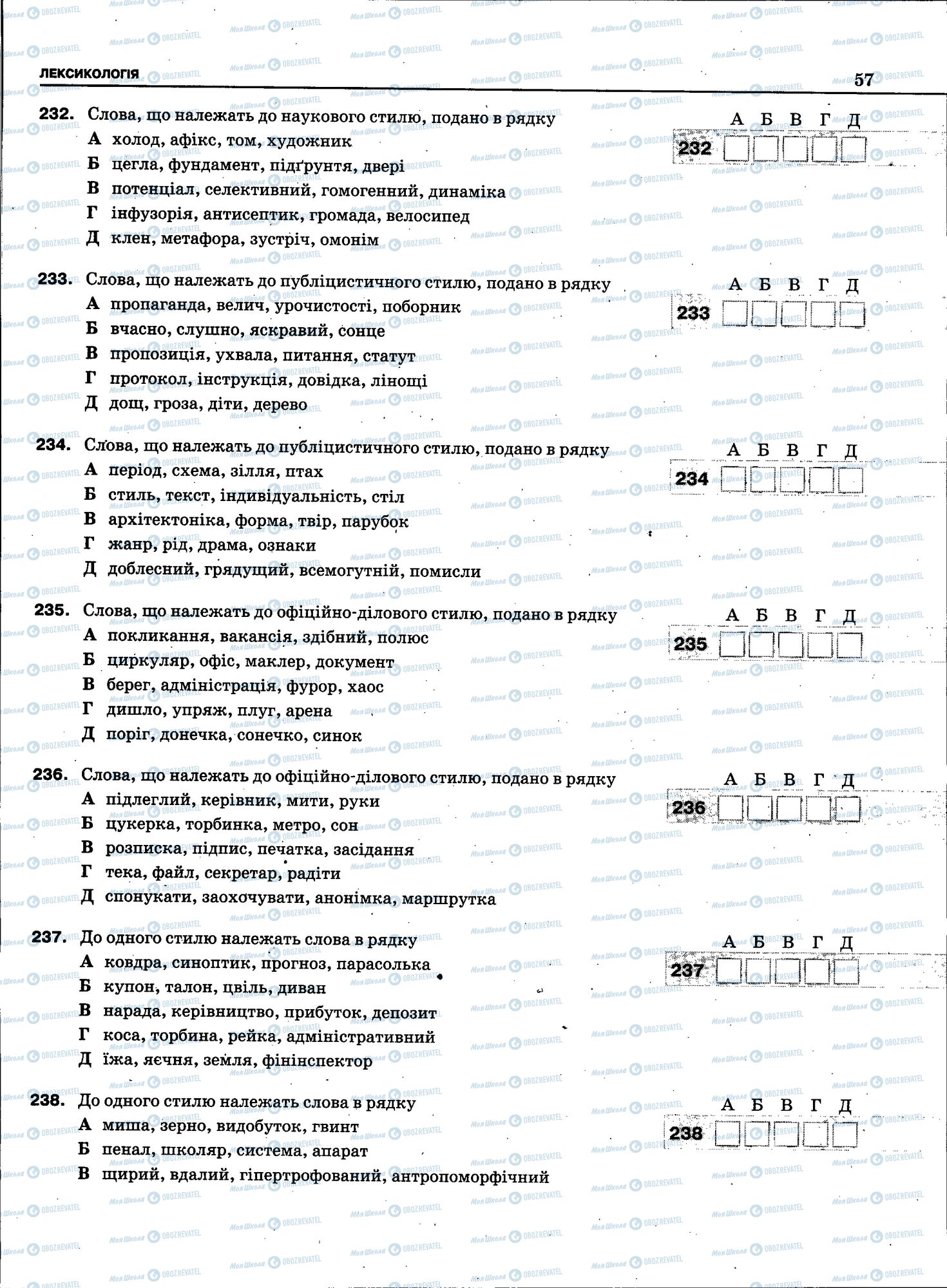 ЗНО Укр мова 11 класс страница 055