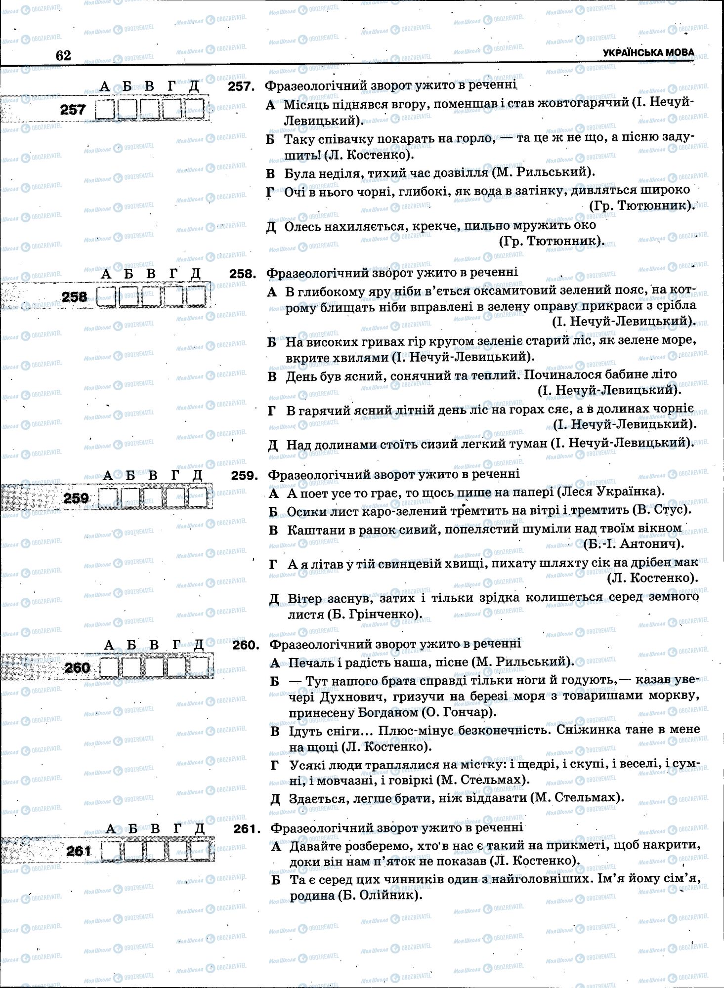 ЗНО Укр мова 11 класс страница 060