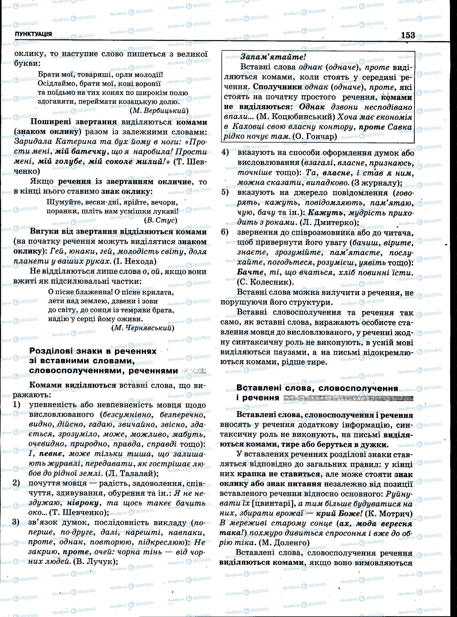 ЗНО Українська мова 11 клас сторінка 151