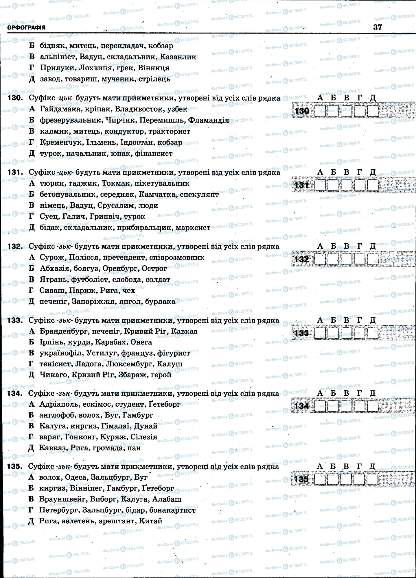 ЗНО Укр мова 11 класс страница 035