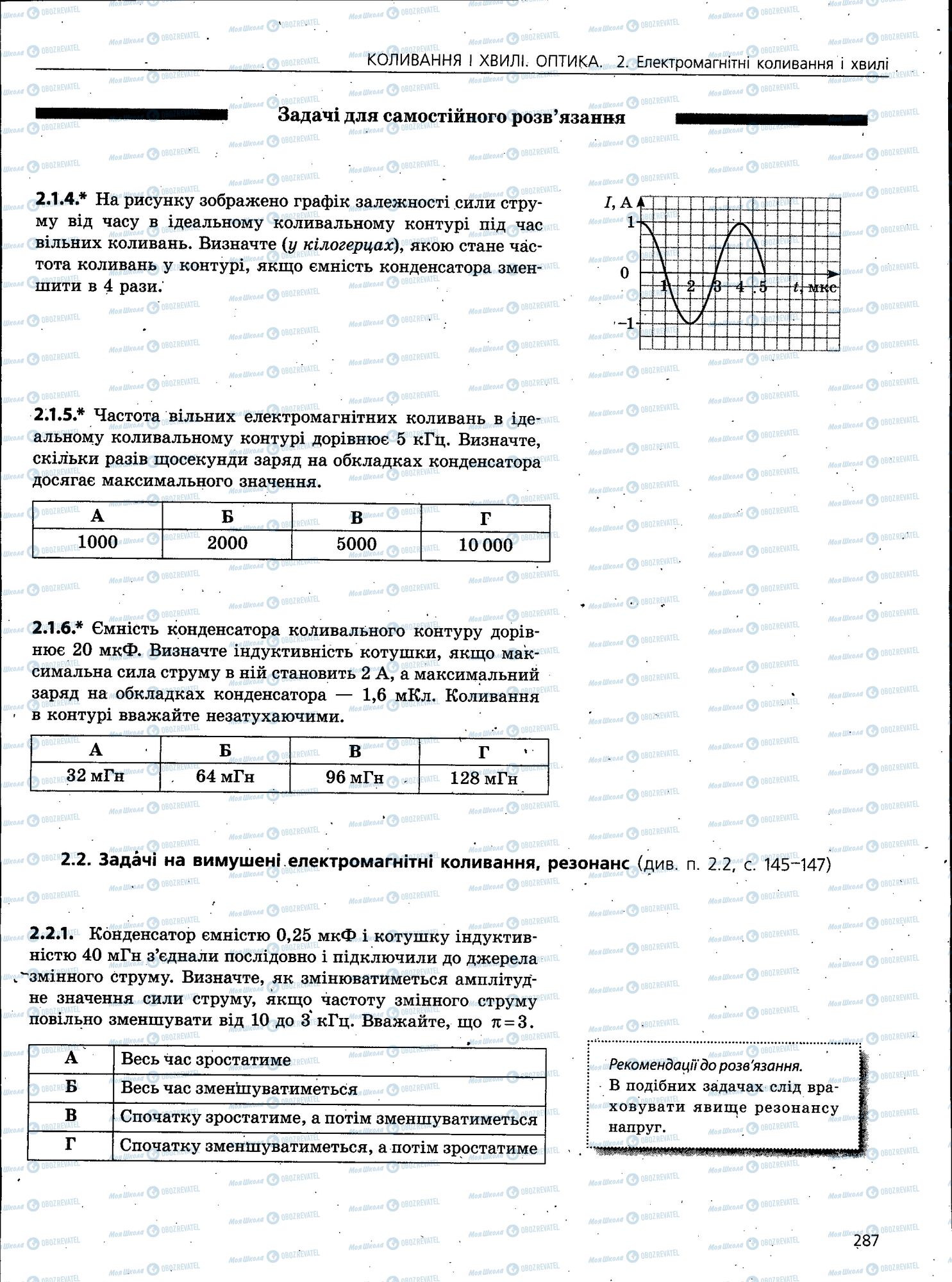 ЗНО Фізика 11 клас сторінка 287