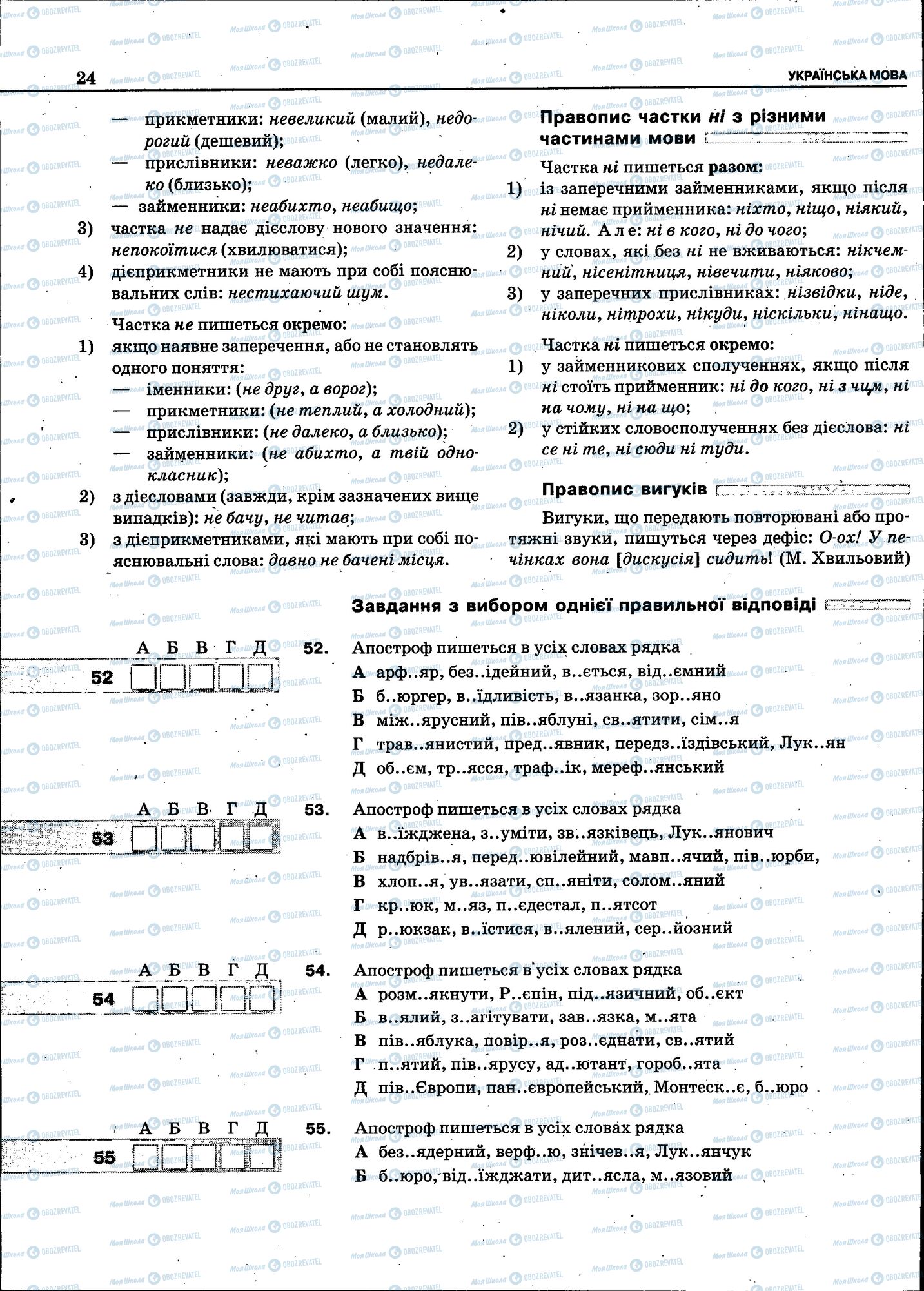 ЗНО Укр мова 11 класс страница 022