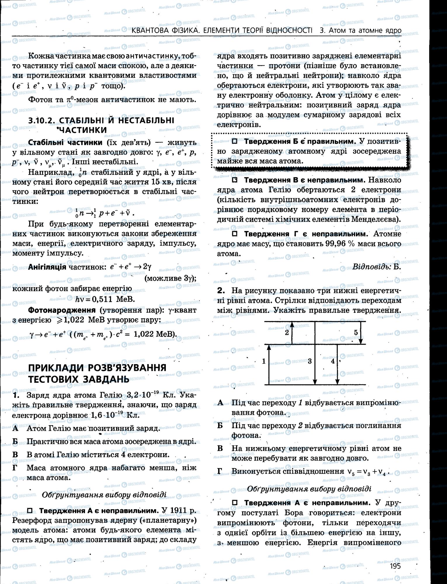 ЗНО Фізика 11 клас сторінка 195