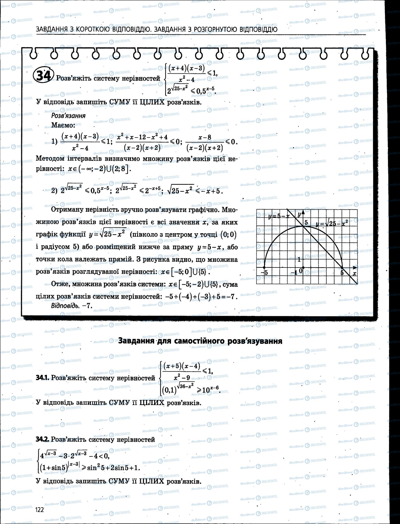 ЗНО Математика 11 клас сторінка 122