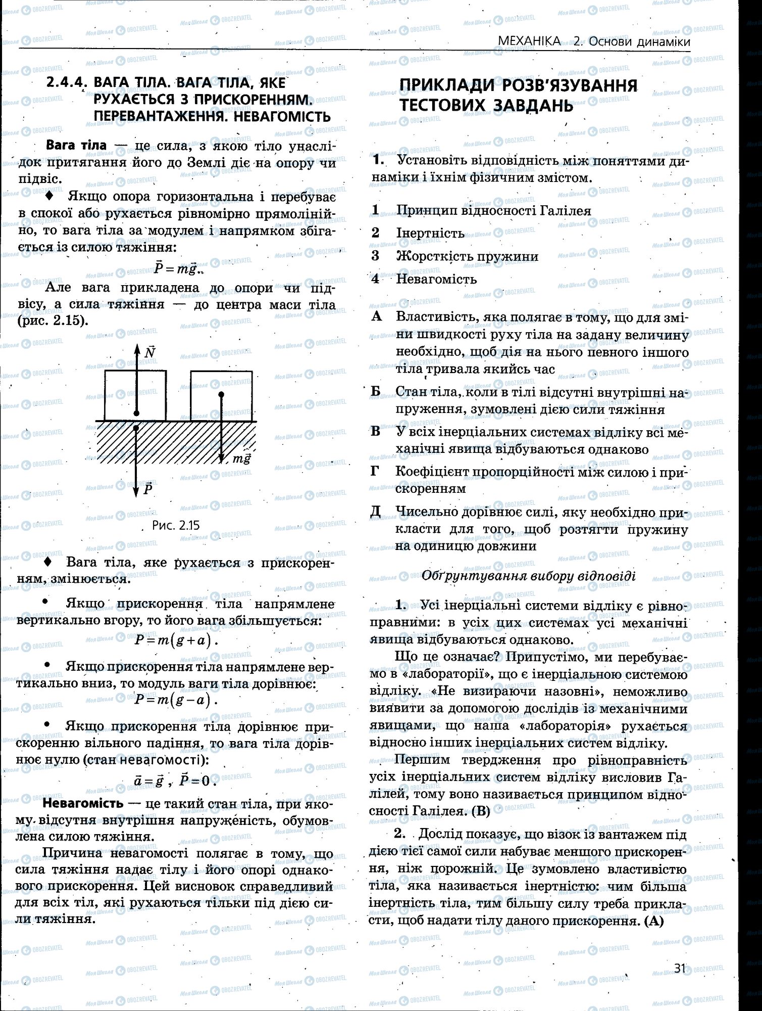 ЗНО Фізика 11 клас сторінка 031