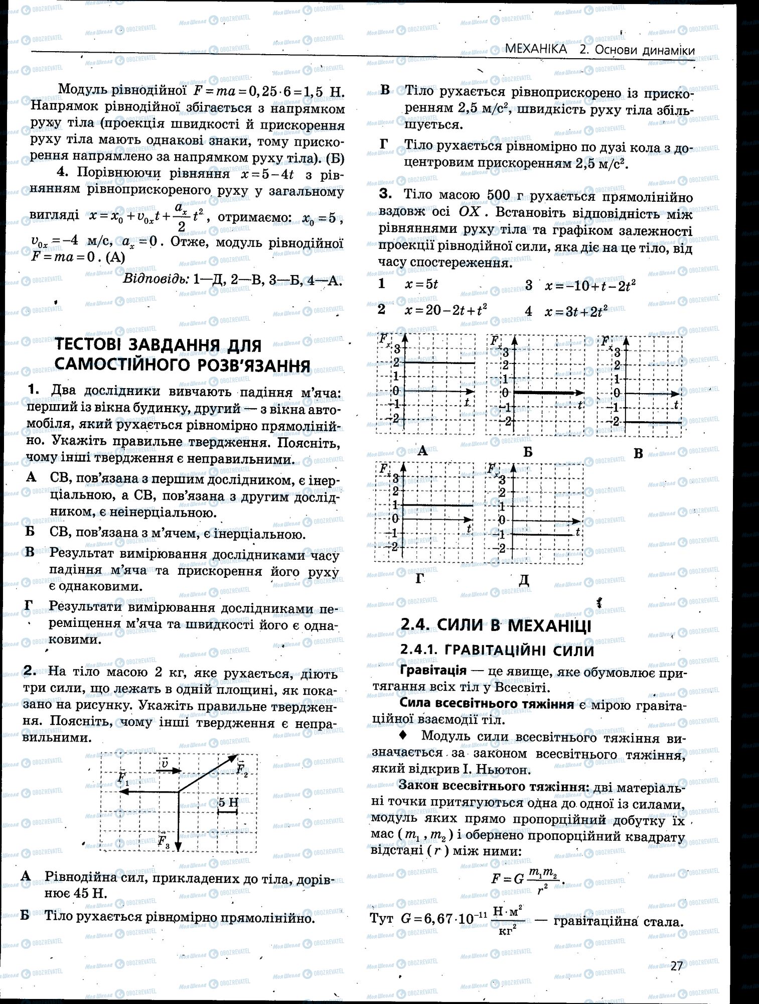 ЗНО Фізика 11 клас сторінка 027