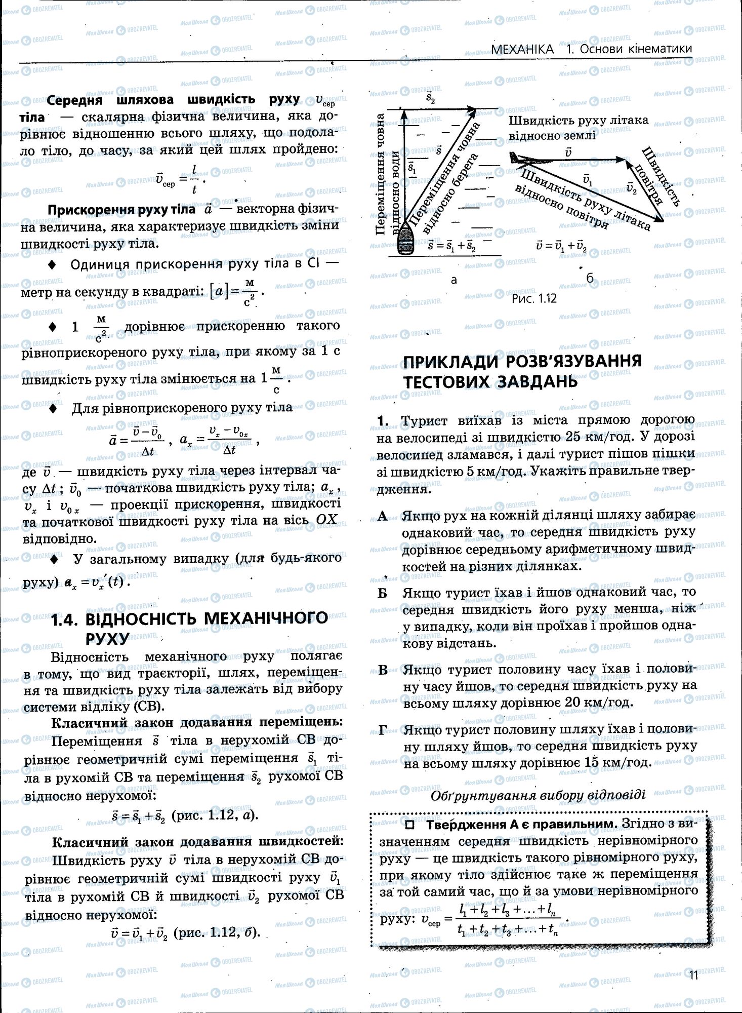 ЗНО Физика 11 класс страница 011