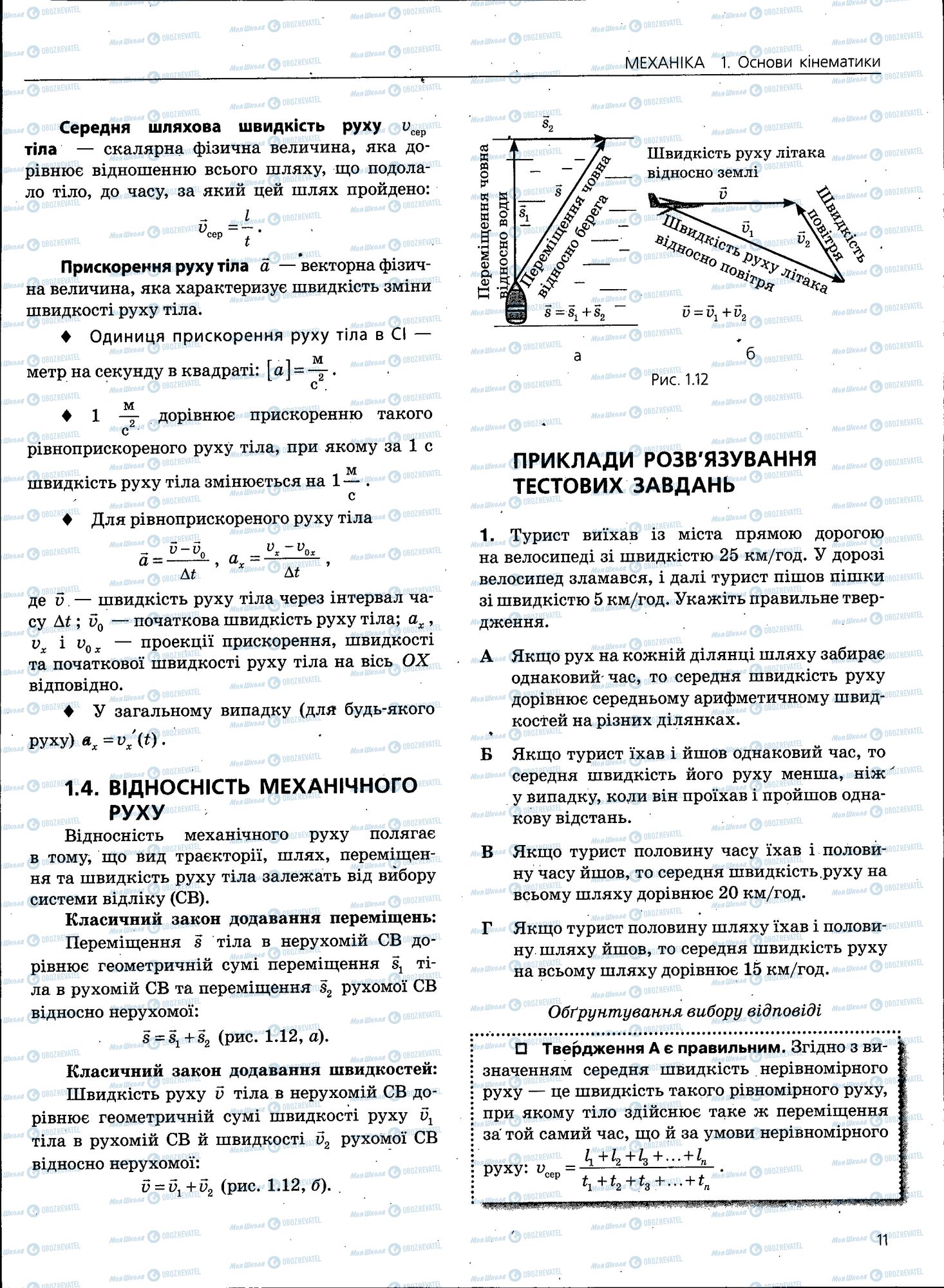 ЗНО Фізика 11 клас сторінка 011