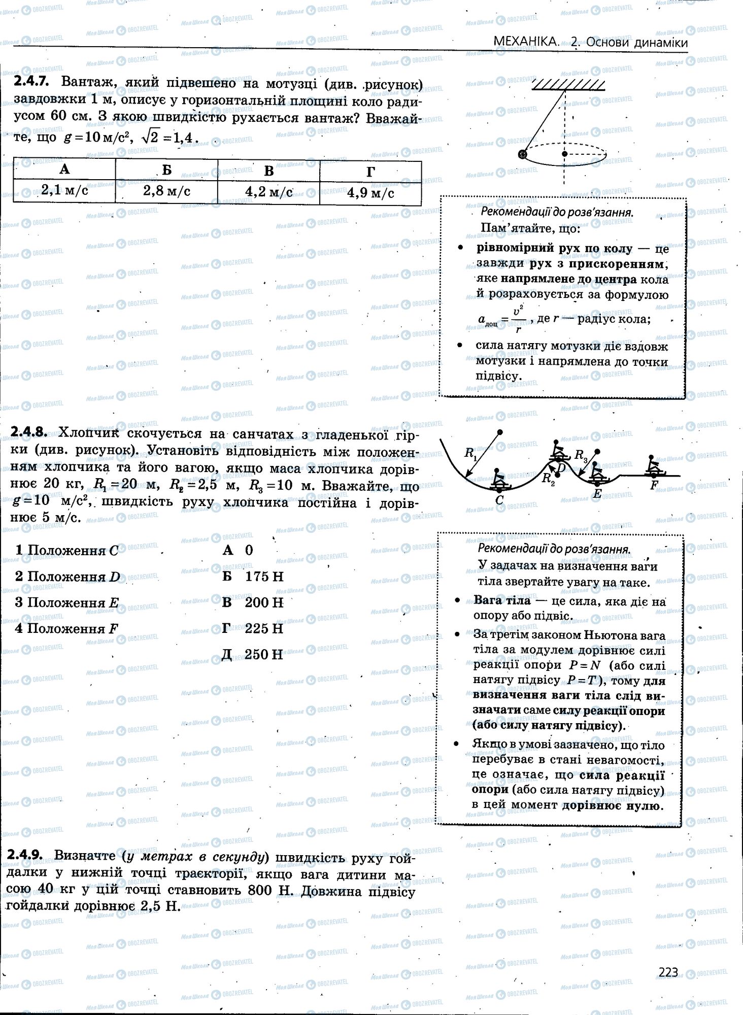 ЗНО Фізика 11 клас сторінка 223