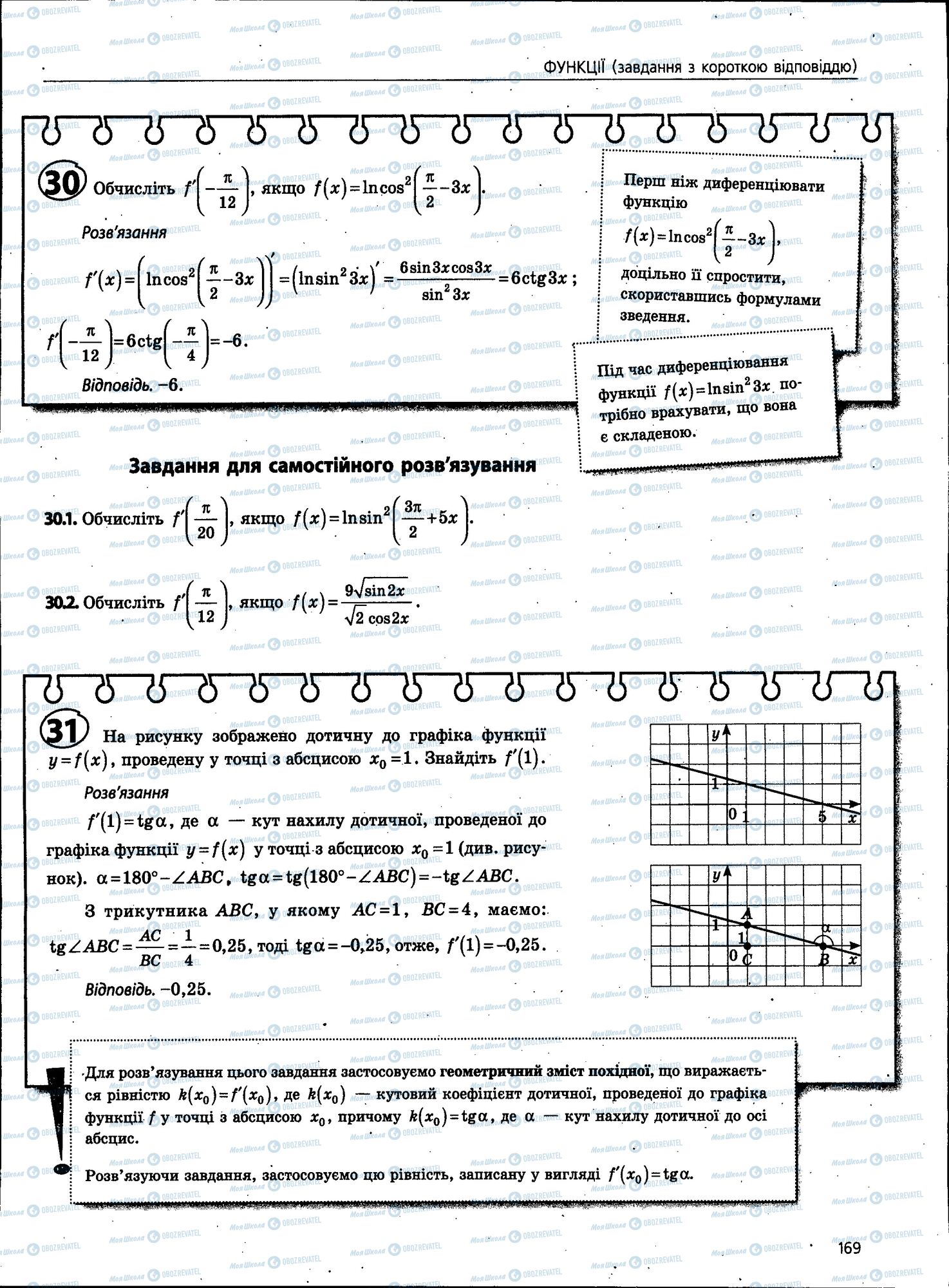 ЗНО Математика 11 класс страница 169