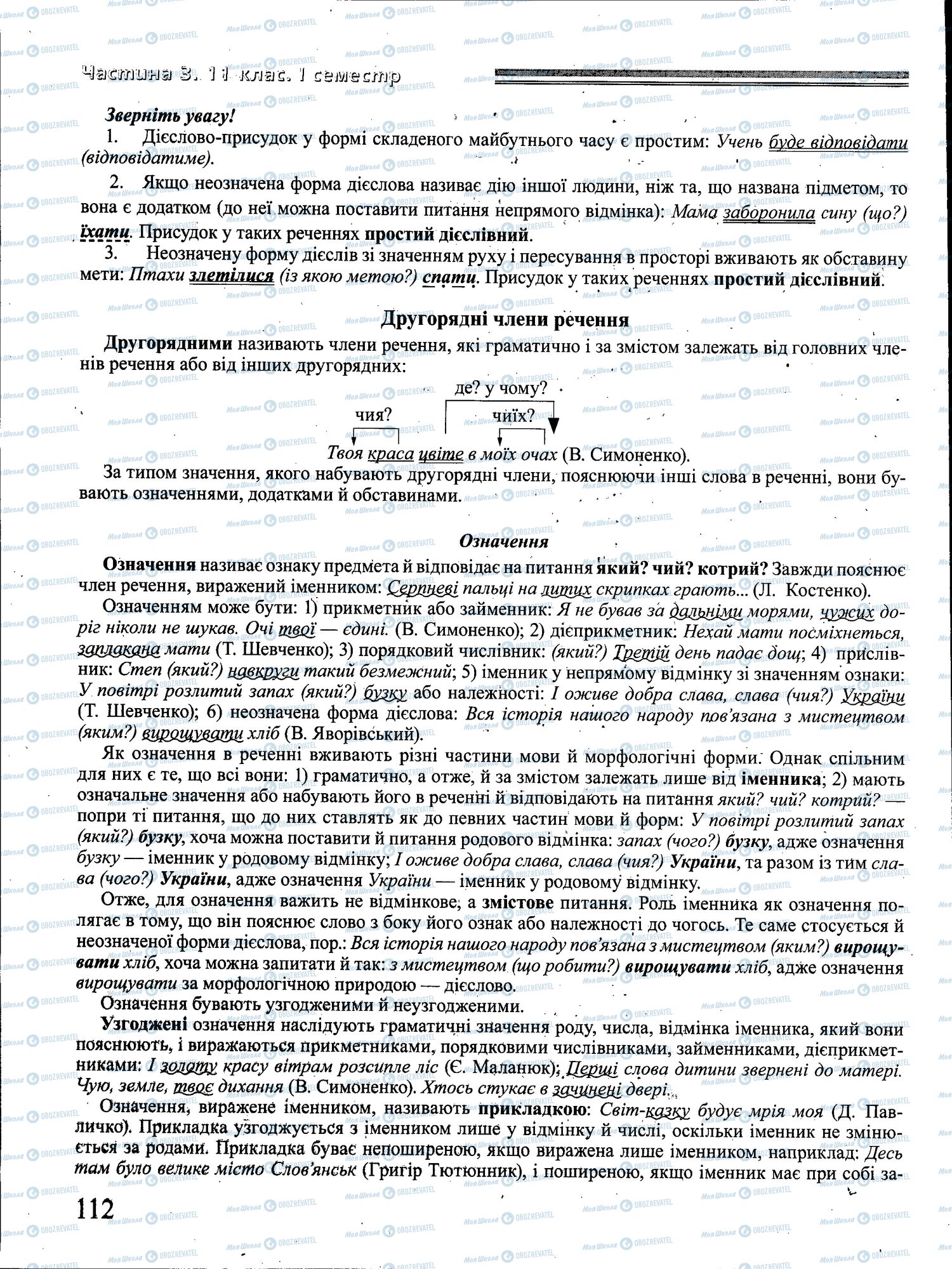 ДПА Українська мова 4 клас сторінка 112