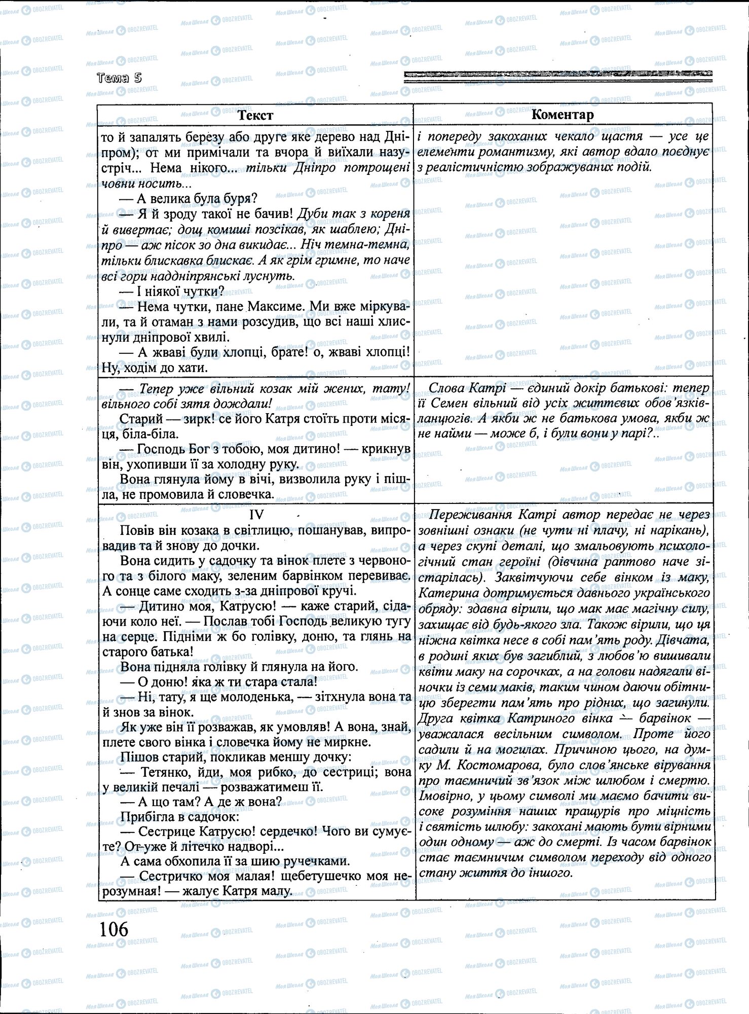 ЗНО Українська література 11 клас сторінка 106