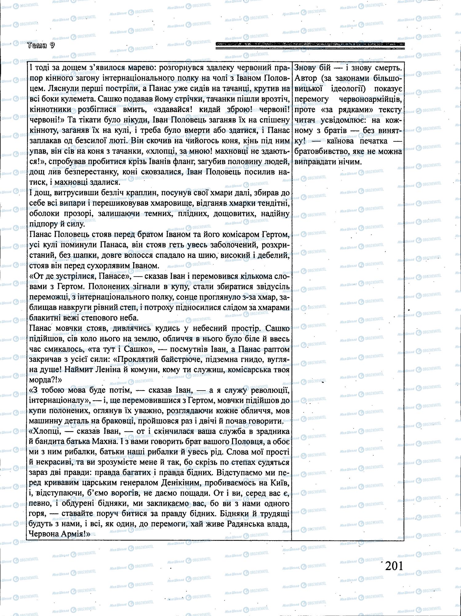 ЗНО Українська література 11 клас сторінка 201