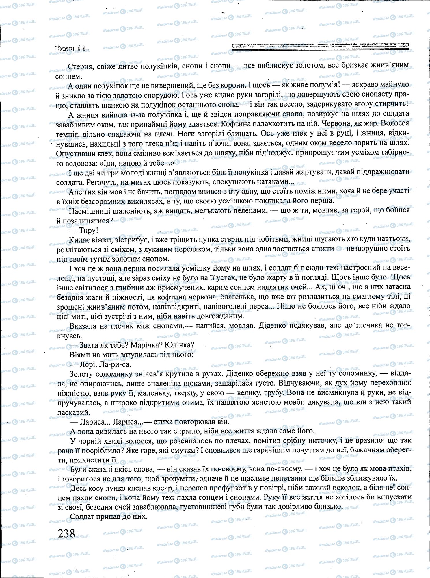 ЗНО Українська література 11 клас сторінка 238