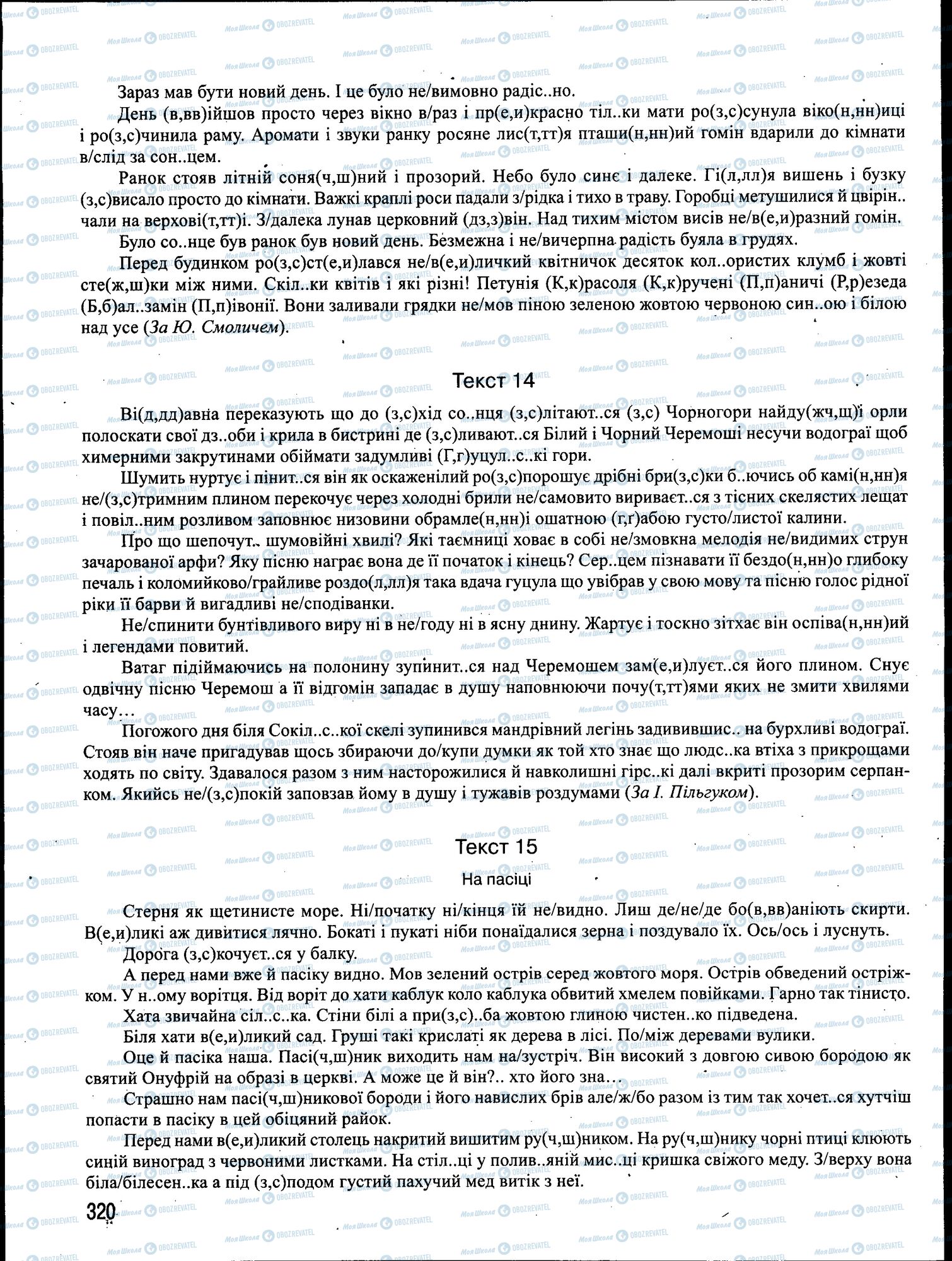 ЗНО Українська мова 11 клас сторінка 320