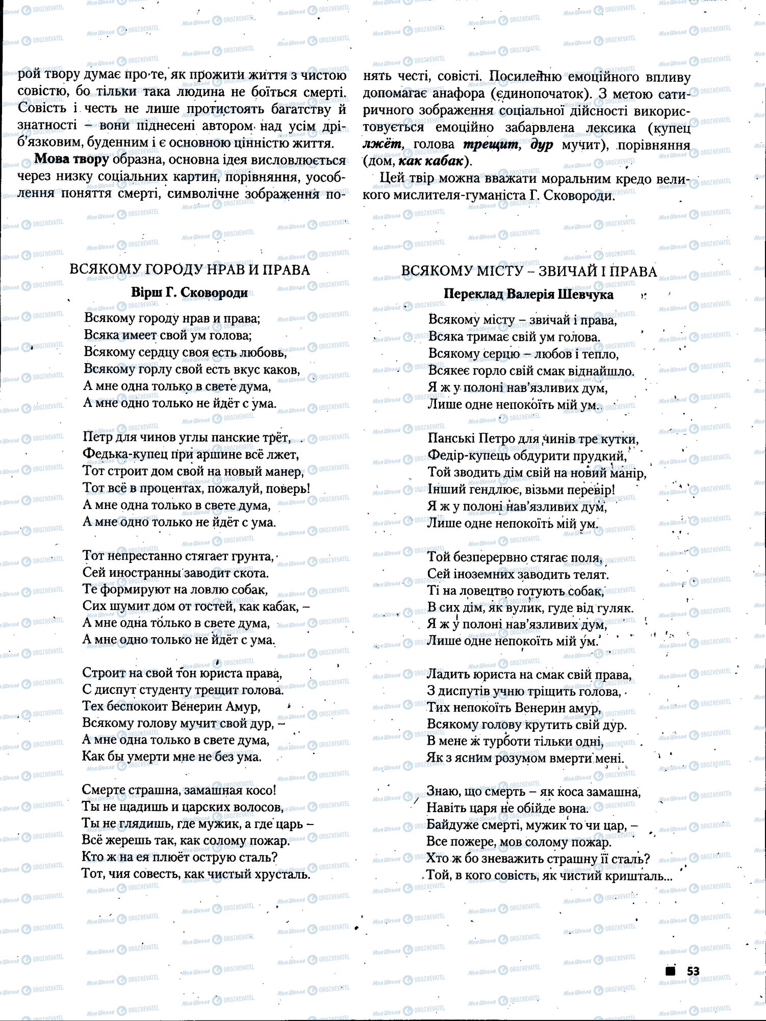 ЗНО Українська література 11 клас сторінка 053