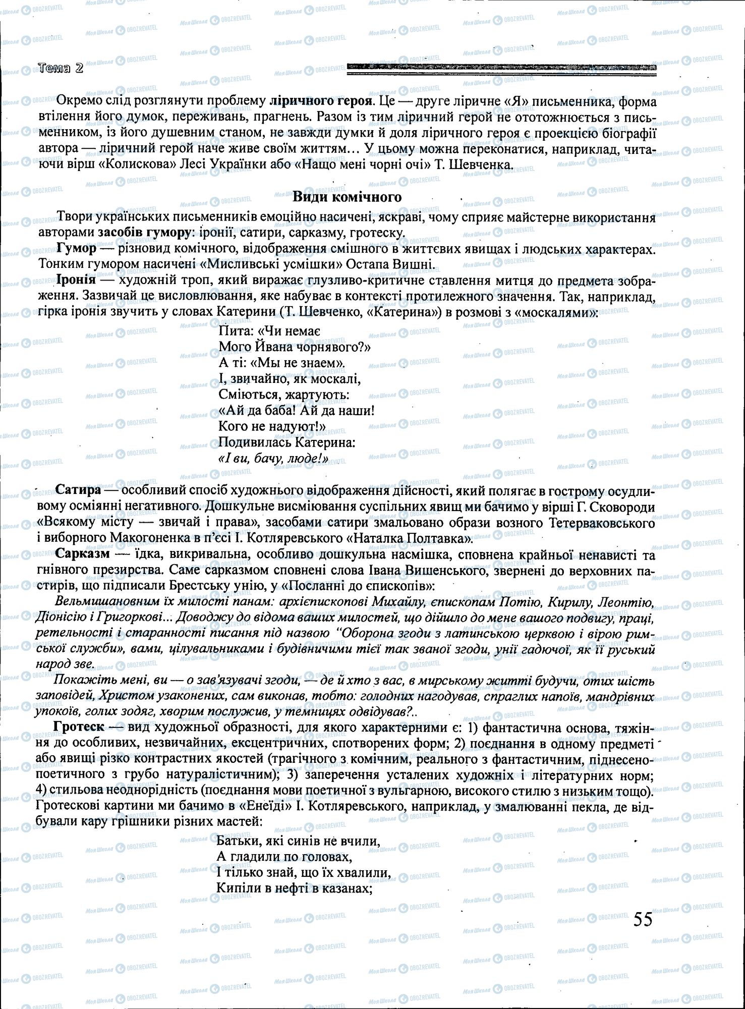 ЗНО Українська література 11 клас сторінка 055