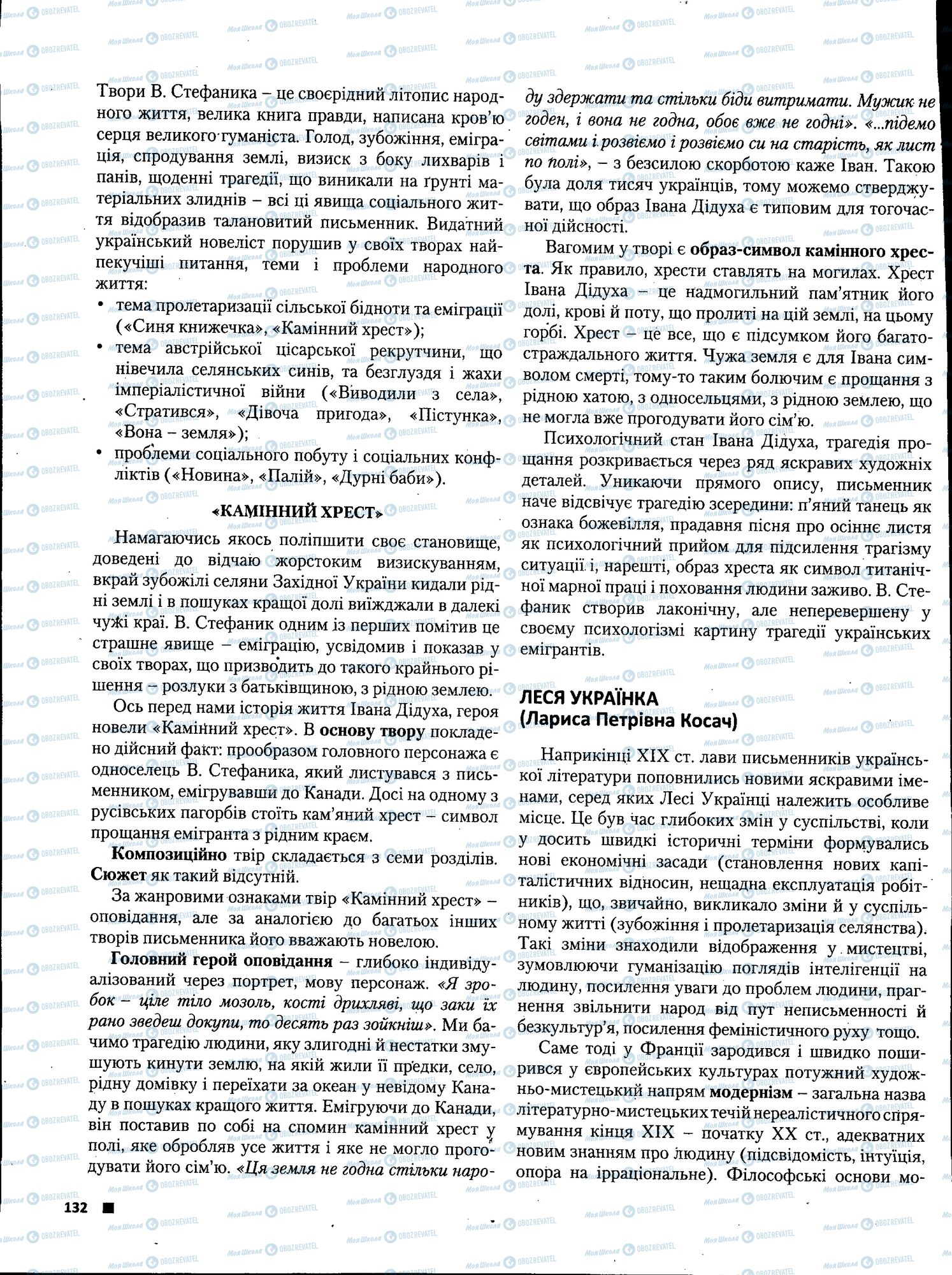 ЗНО Українська література 11 клас сторінка 132