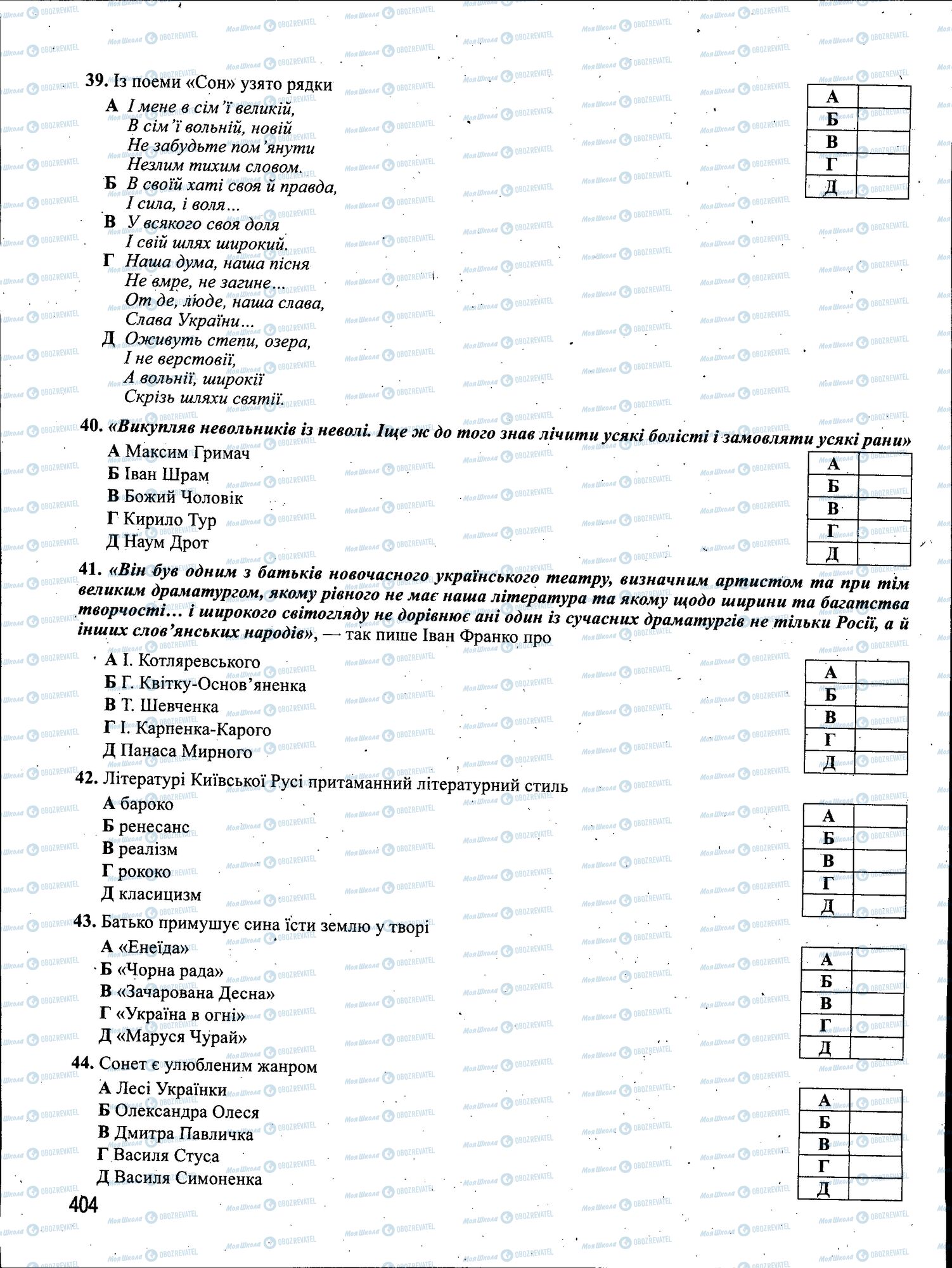 ЗНО Українська мова 11 клас сторінка 404