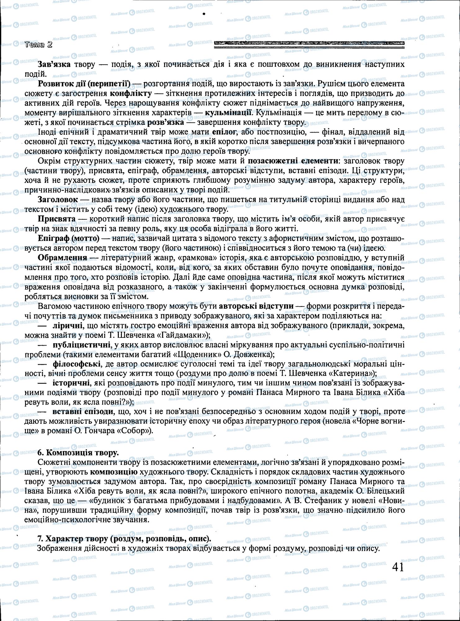 ЗНО Українська література 11 клас сторінка 041