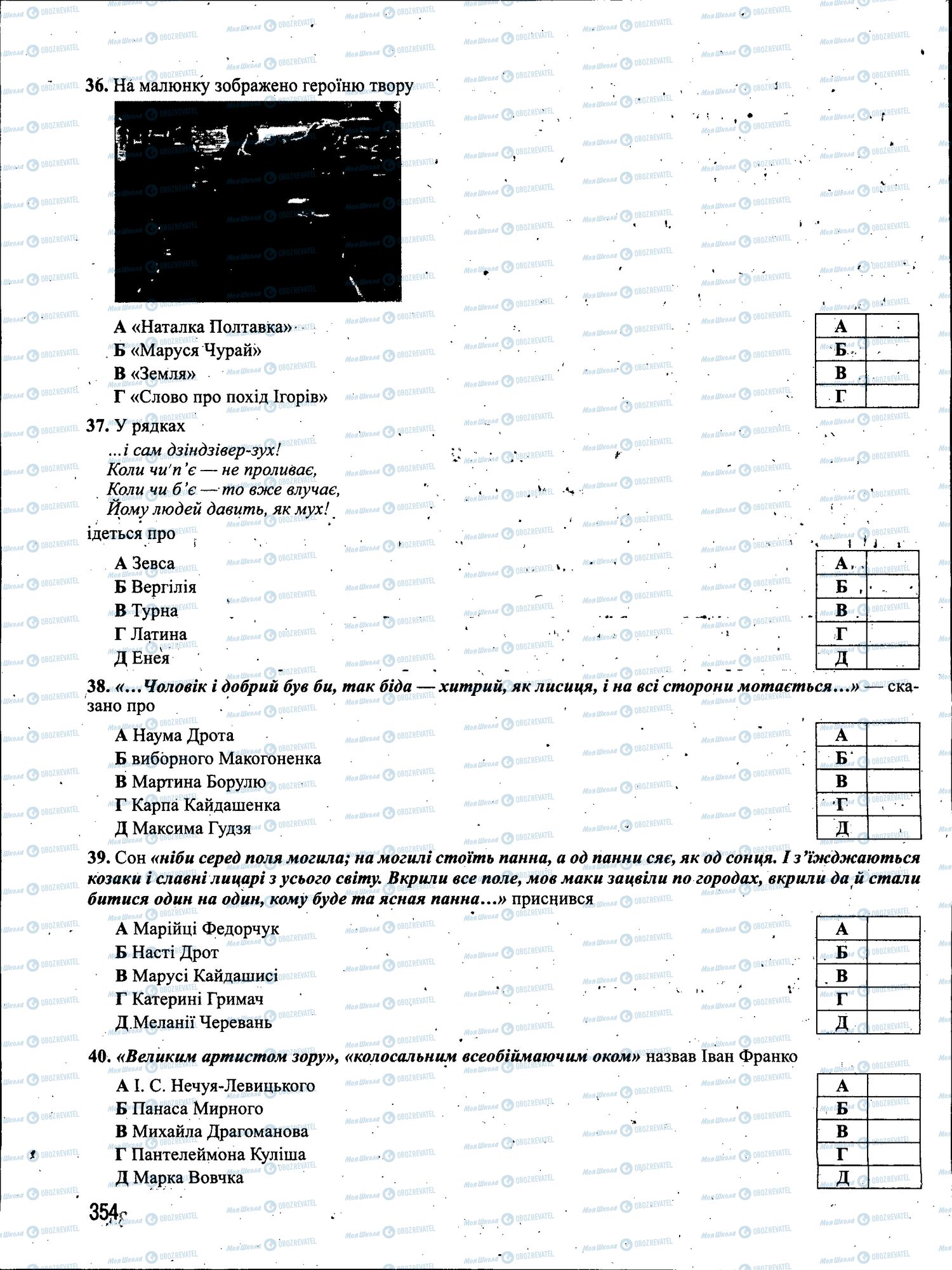 ЗНО Українська мова 11 клас сторінка 354