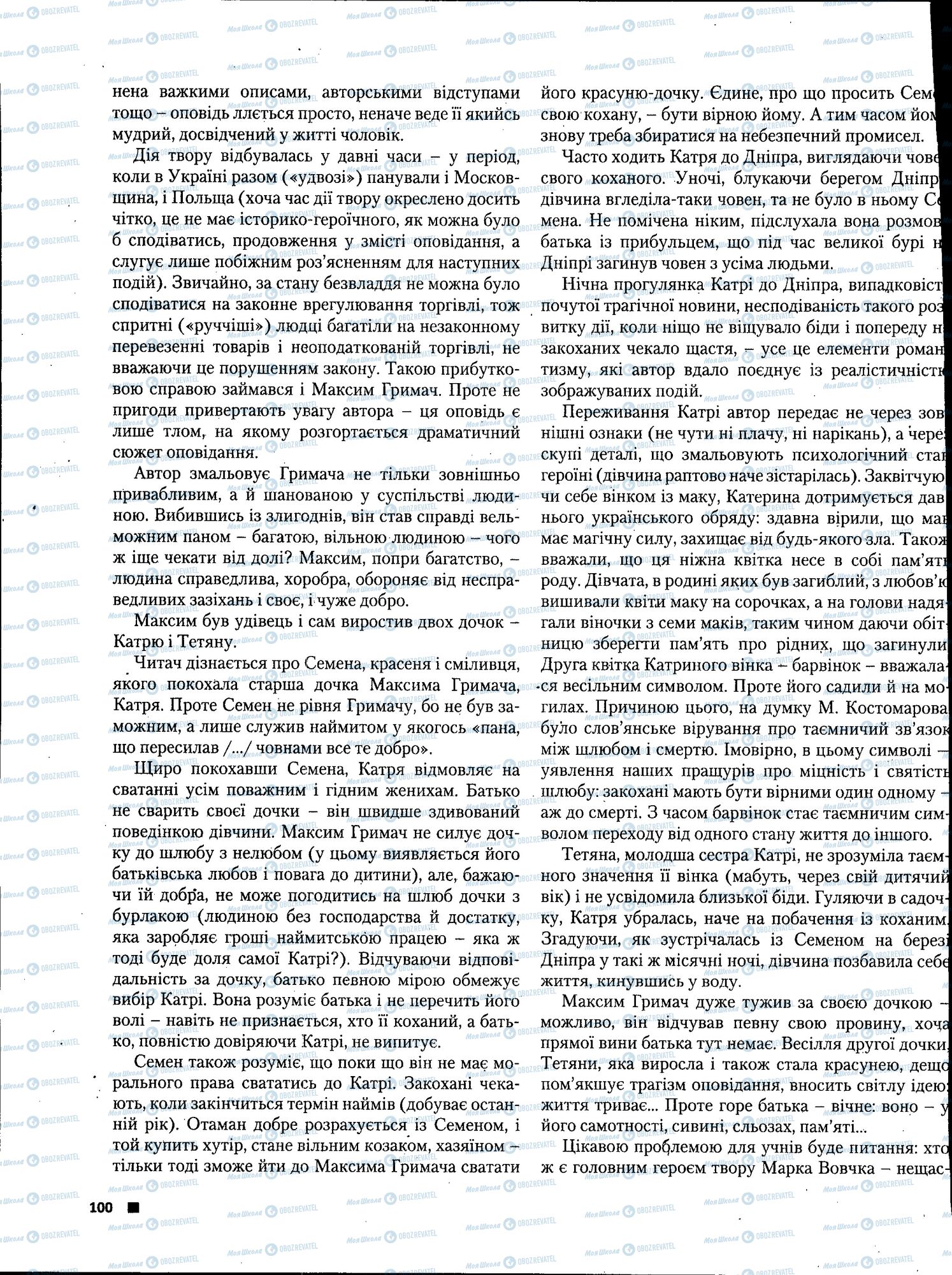 ЗНО Українська література 11 клас сторінка 100