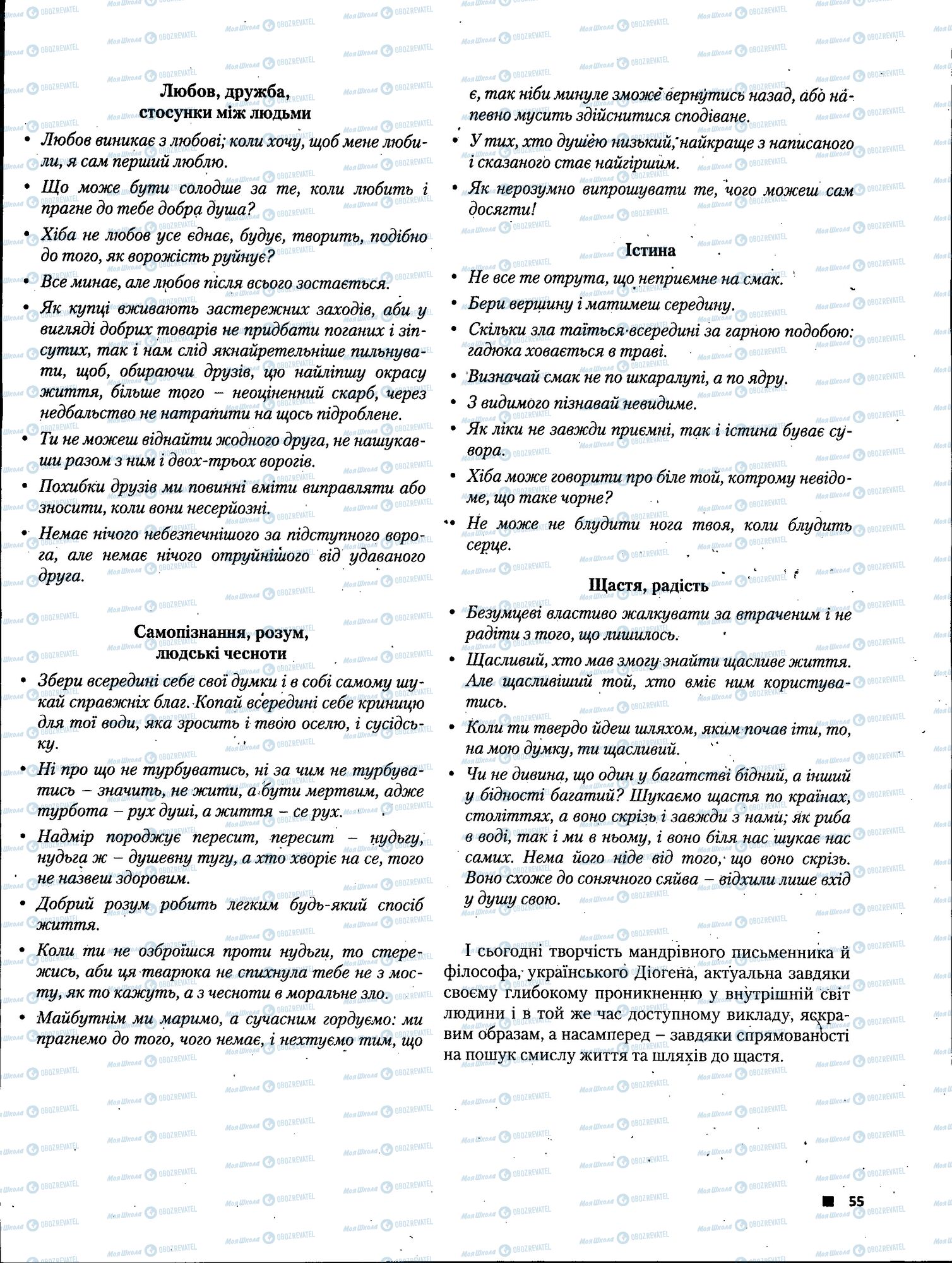 ЗНО Українська література 11 клас сторінка 055
