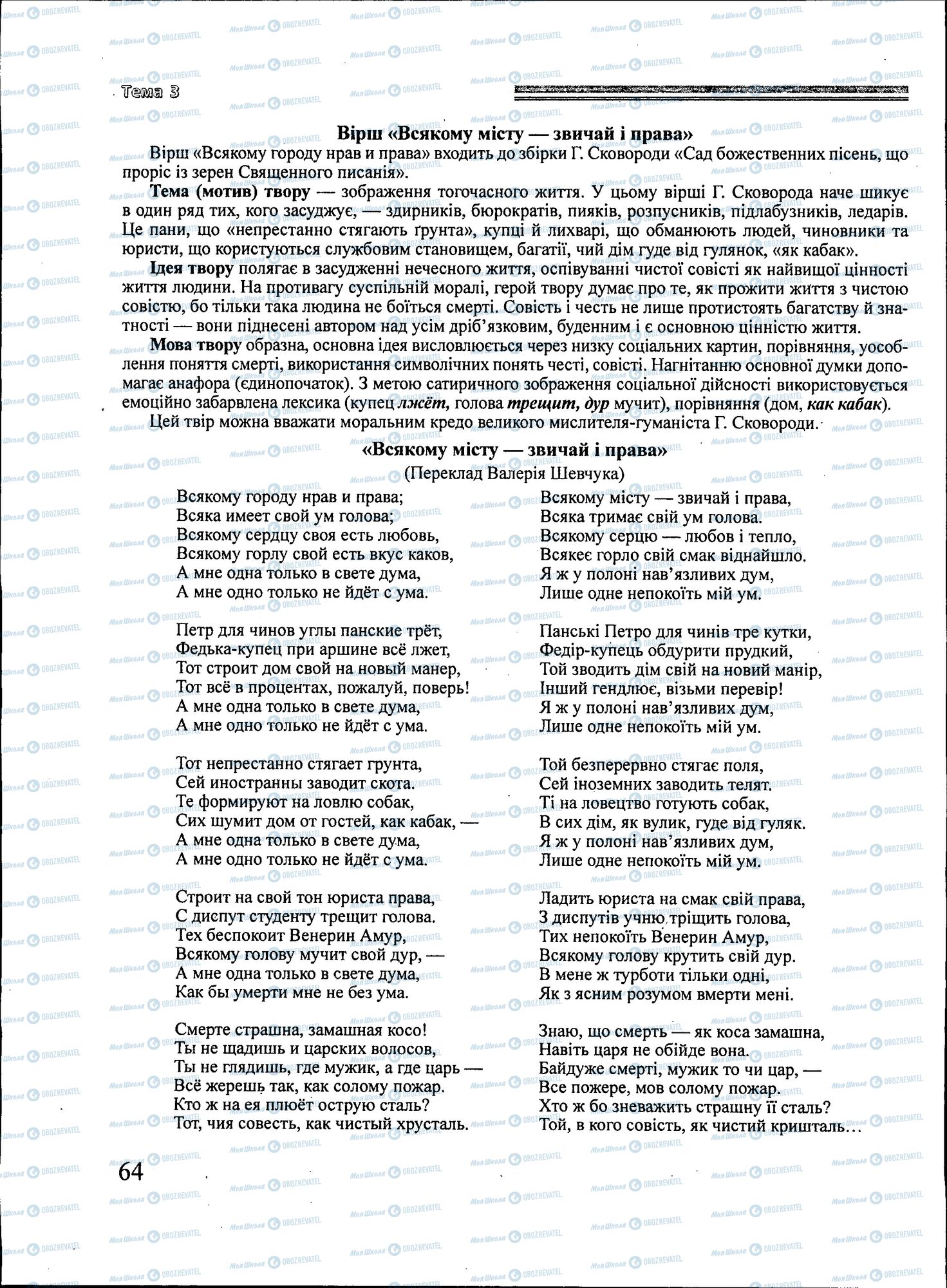 ЗНО Українська література 11 клас сторінка 064