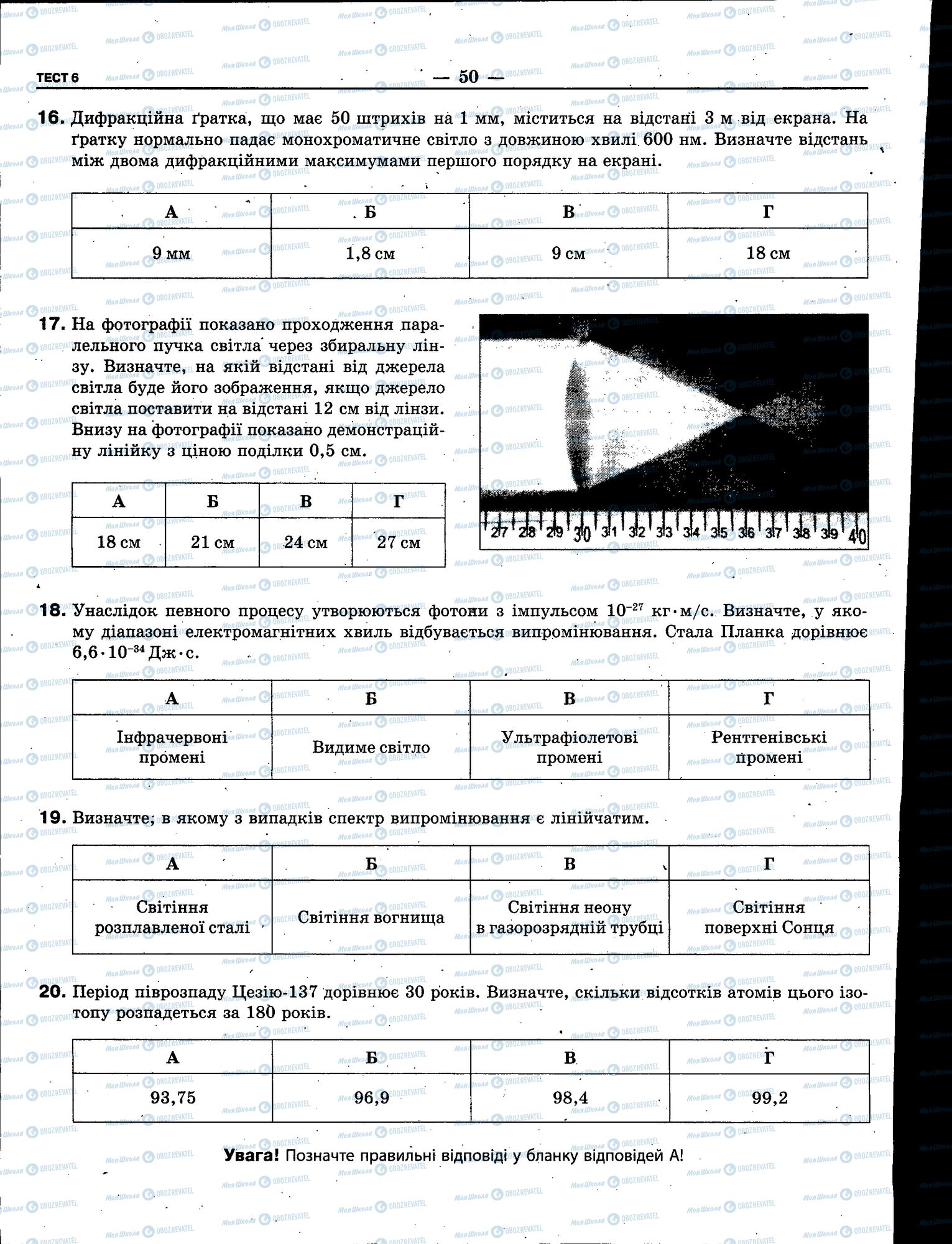 ЗНО Физика 11 класс страница 050