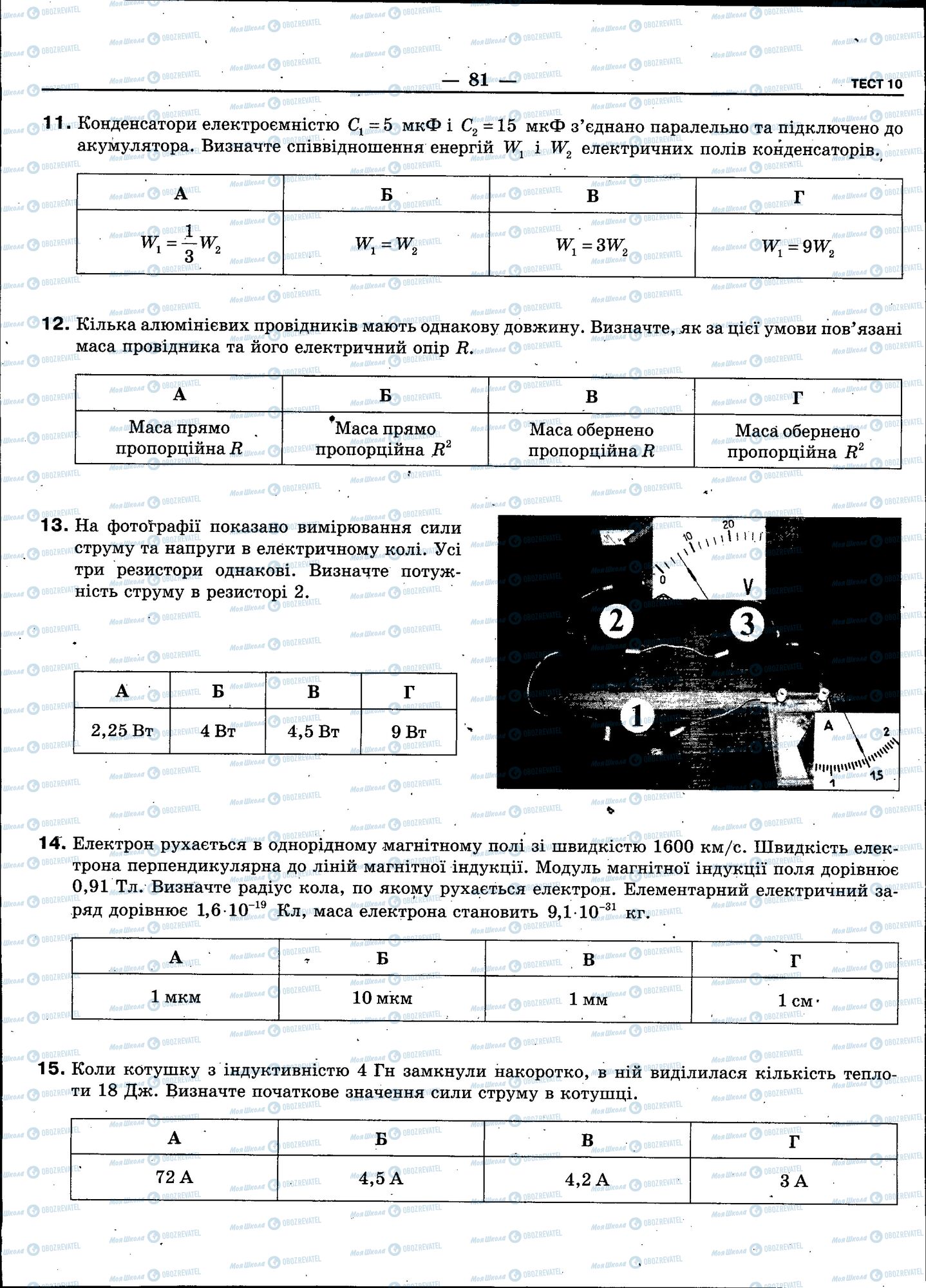 ЗНО Физика 11 класс страница 081