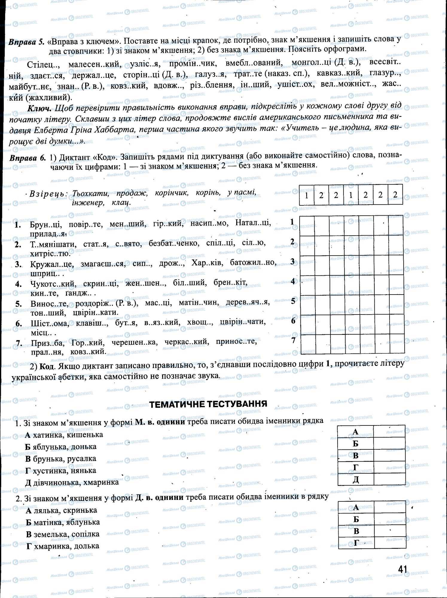 ЗНО Українська мова 11 клас сторінка 041