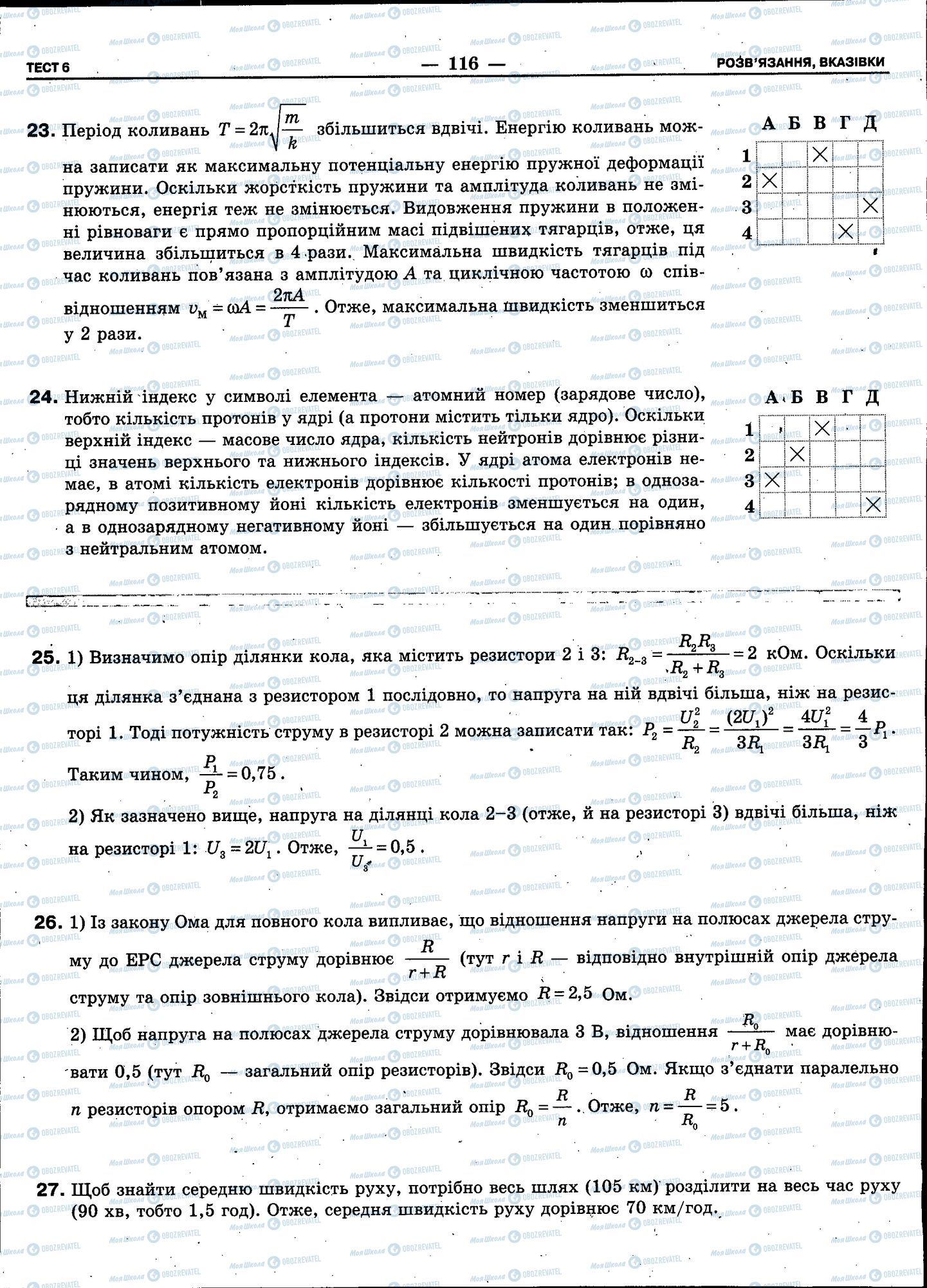 ЗНО Фізика 11 клас сторінка 116