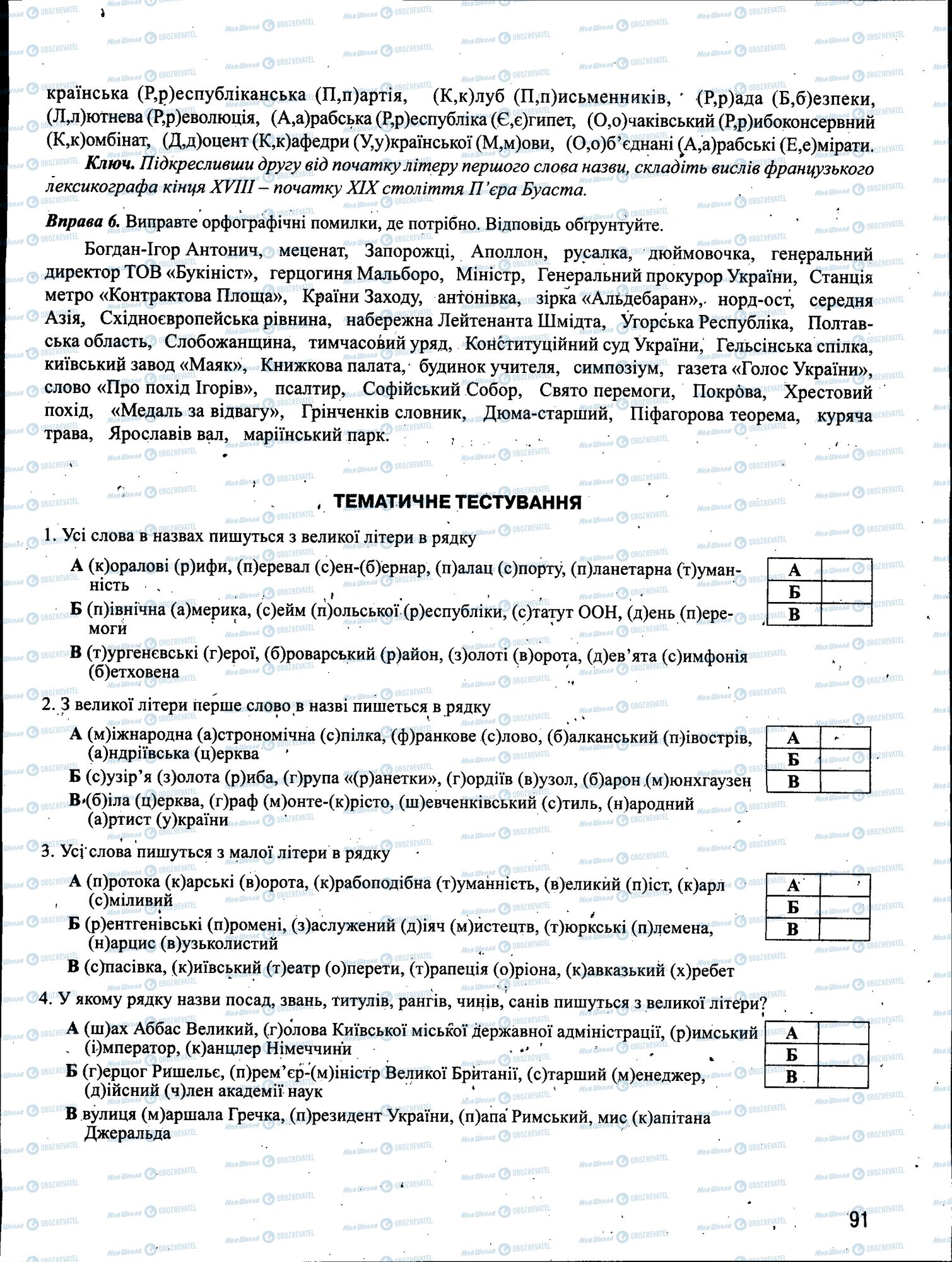 ЗНО Укр мова 11 класс страница 091