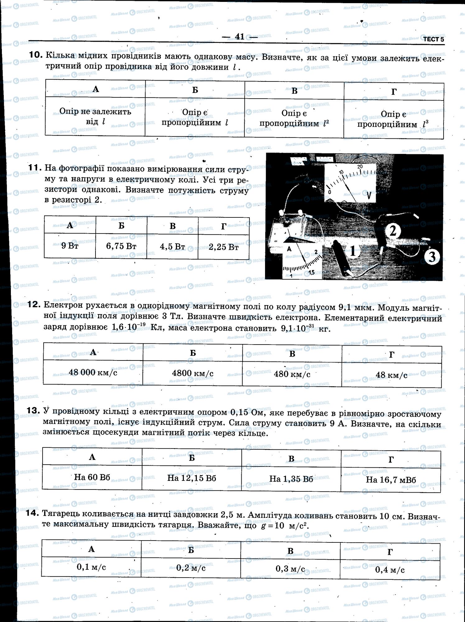 ЗНО Физика 11 класс страница 041