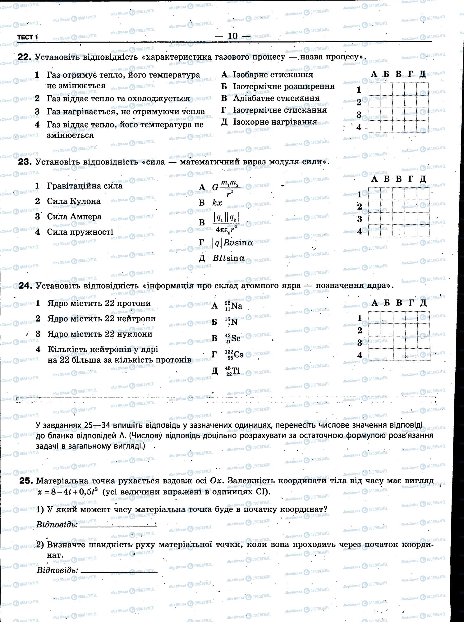 ЗНО Фізика 11 клас сторінка 010