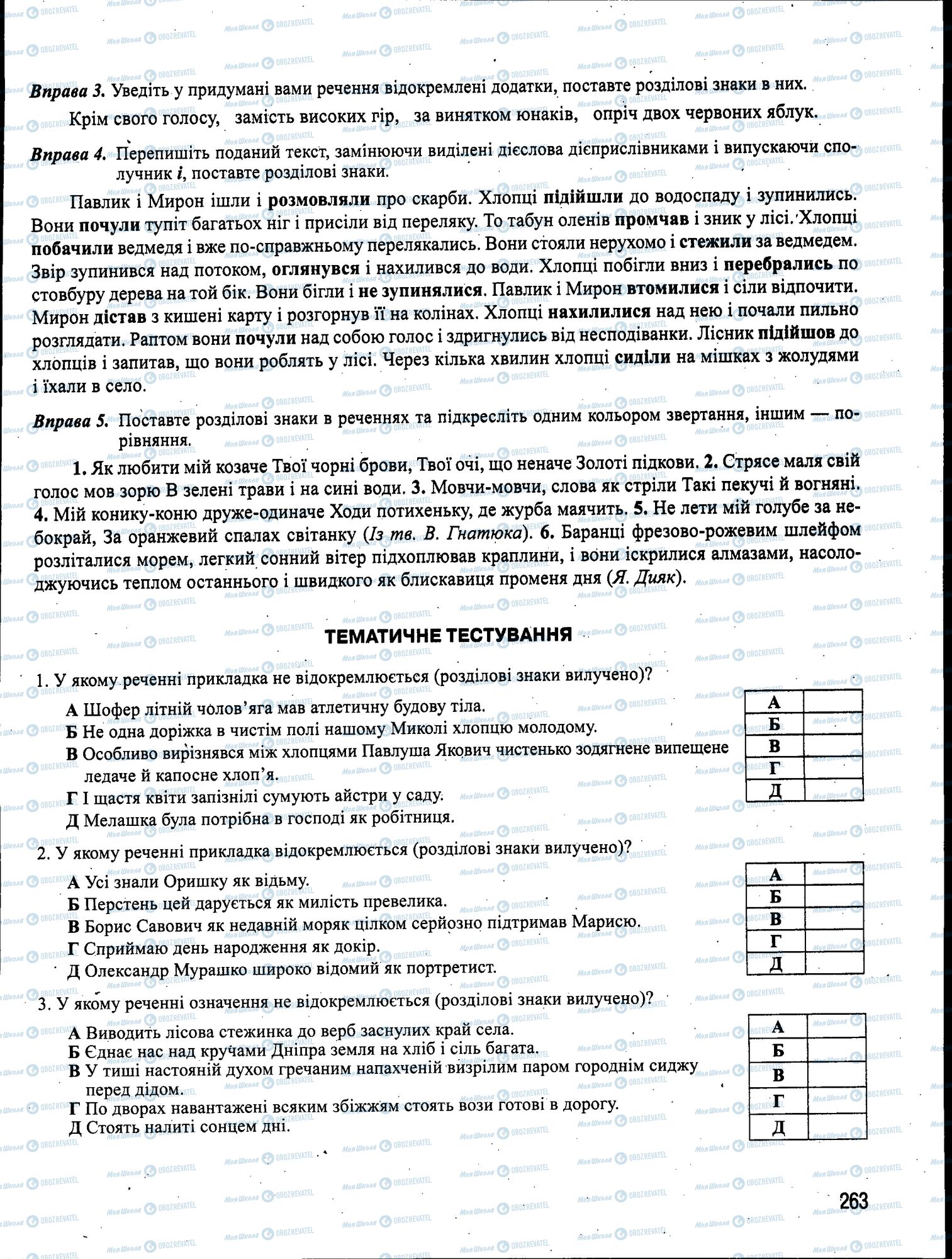 ЗНО Укр мова 11 класс страница 263