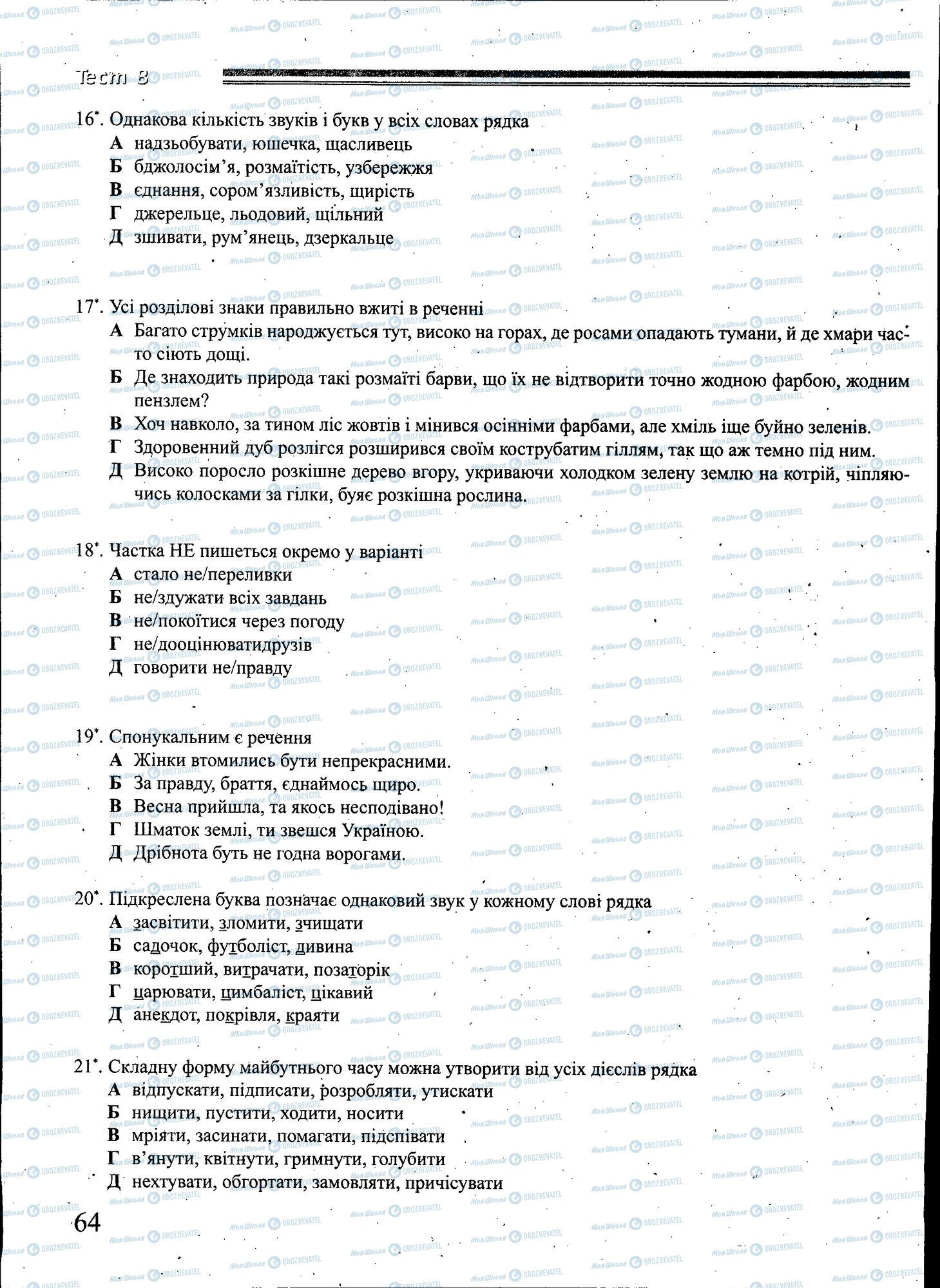 ЗНО Укр мова 11 класс страница 064