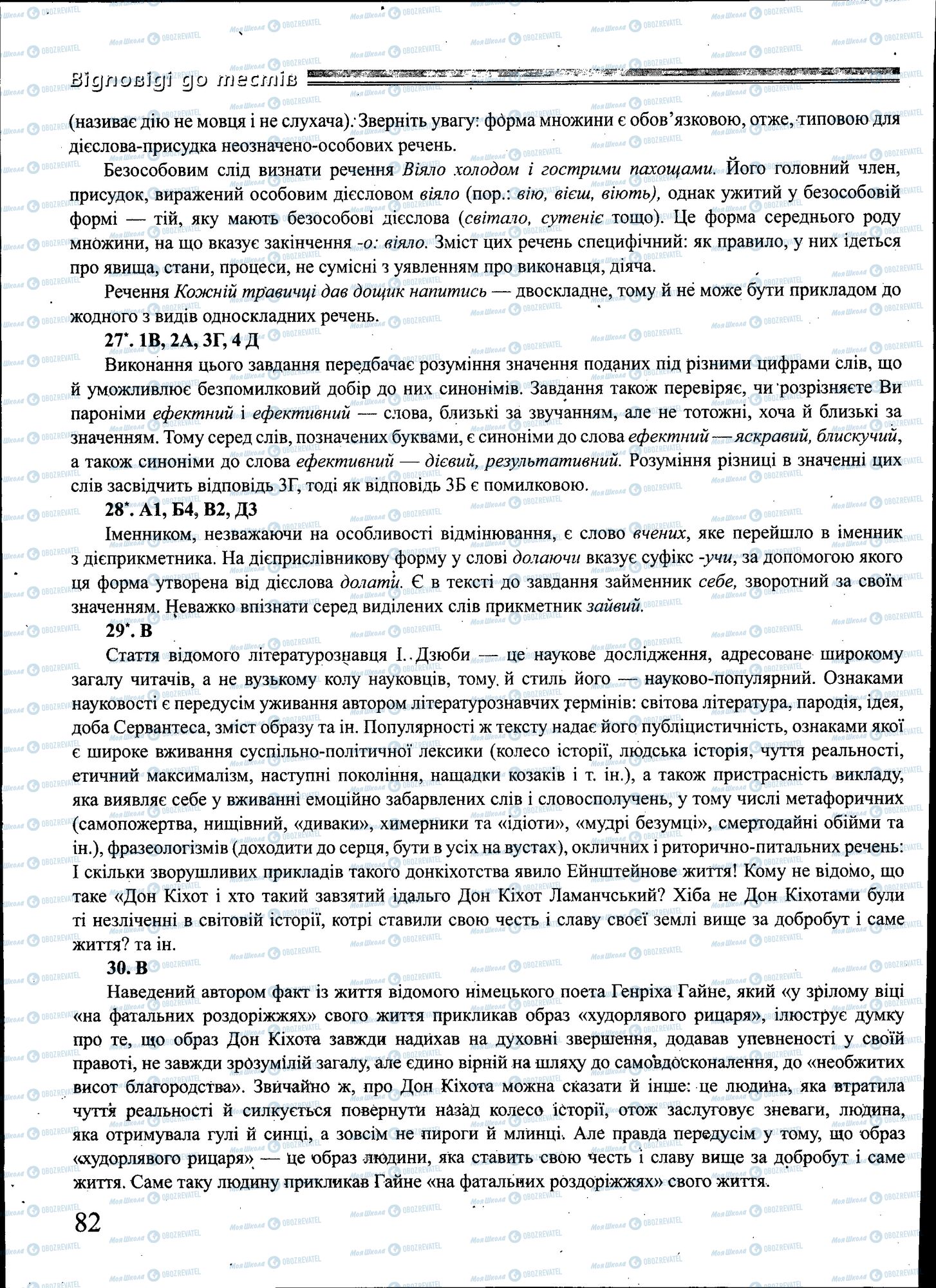 ЗНО Укр мова 11 класс страница 082