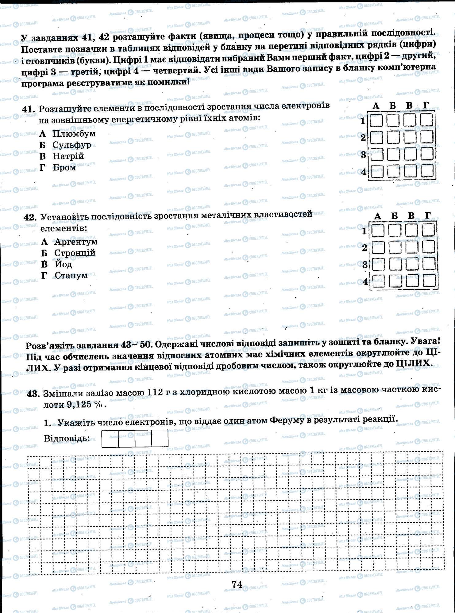 ЗНО Химия 11 класс страница 074