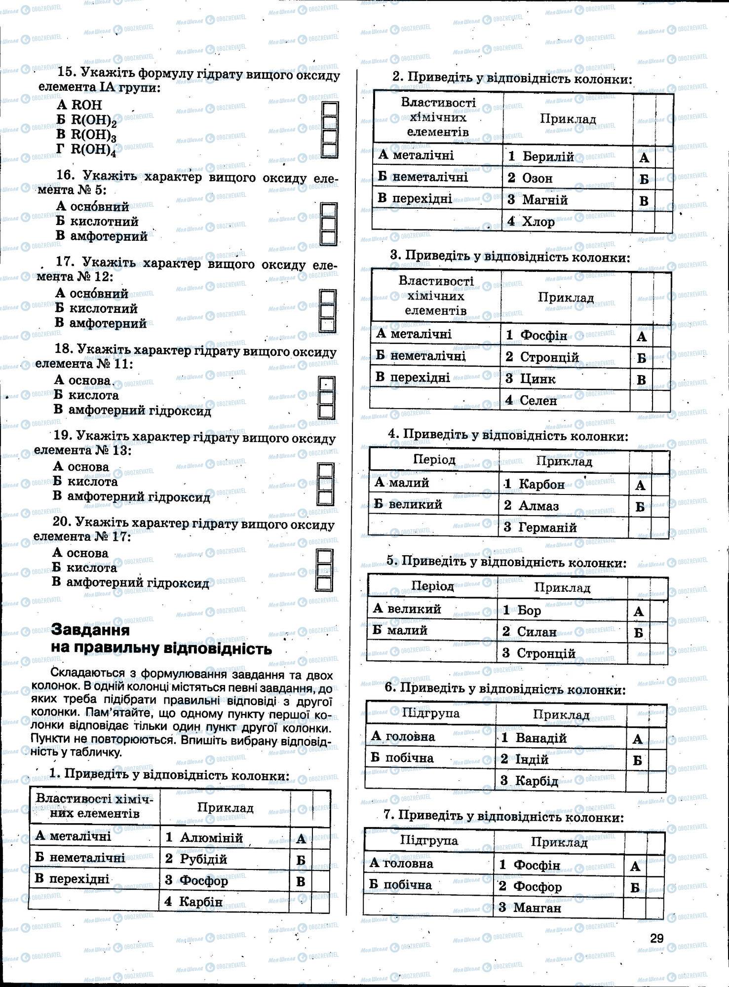 ЗНО Химия 11 класс страница 029