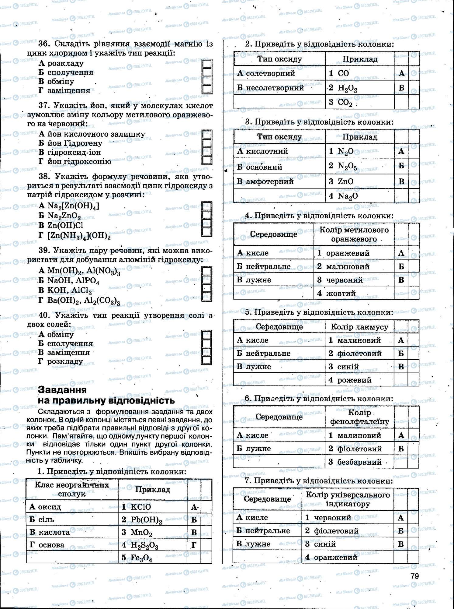 ЗНО Химия 11 класс страница 079