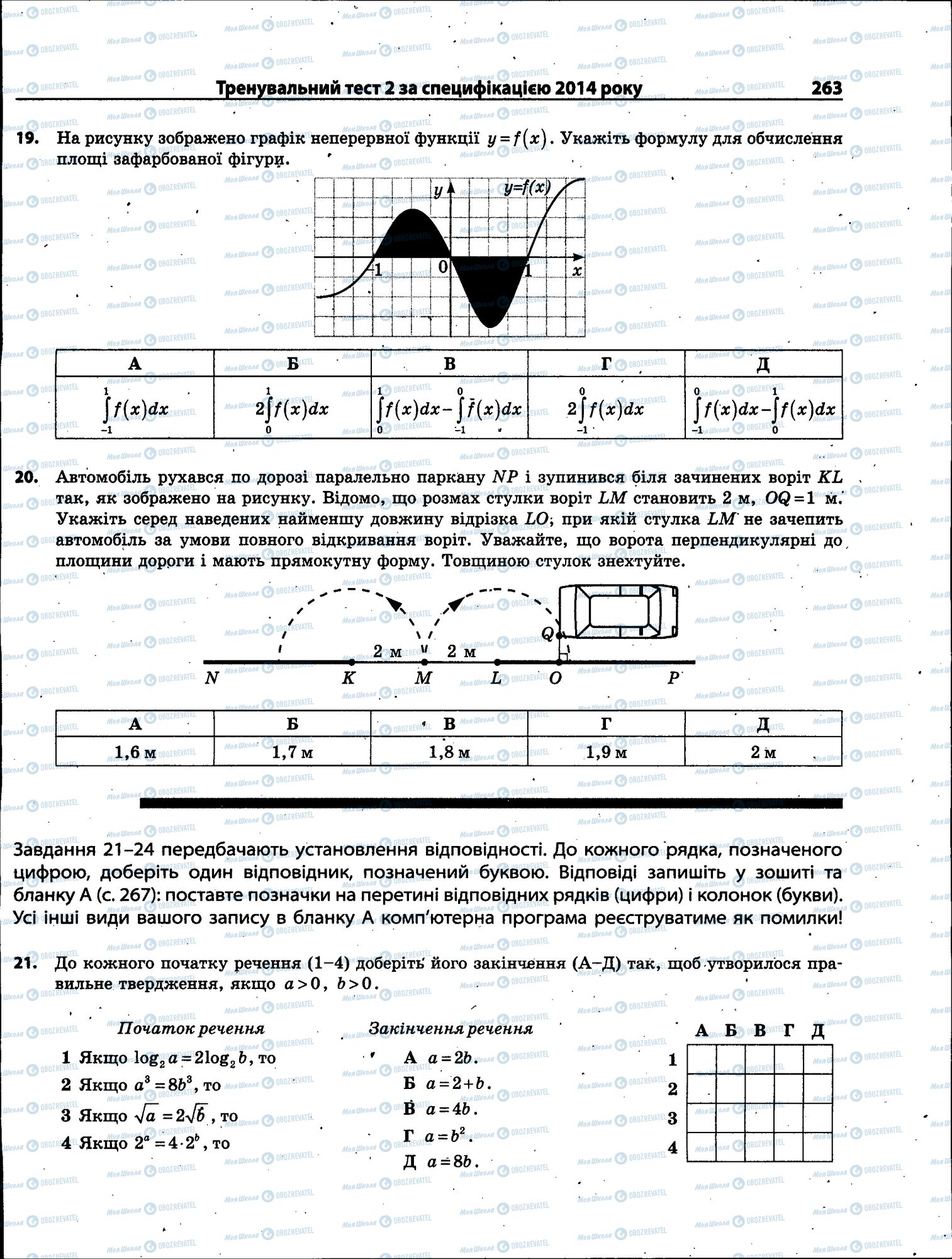 ЗНО Математика 11 клас сторінка 263