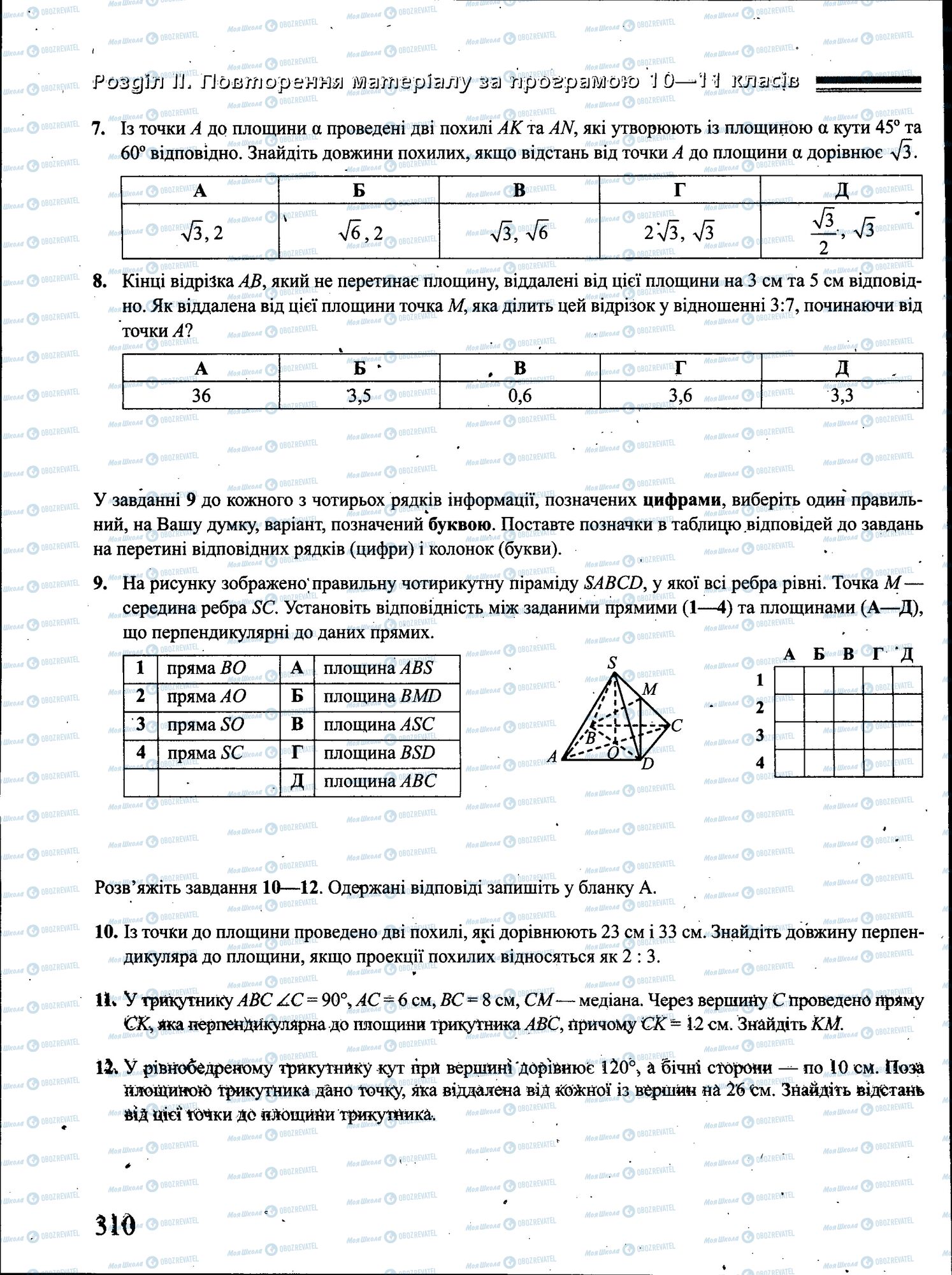 ЗНО Математика 11 класс страница 310
