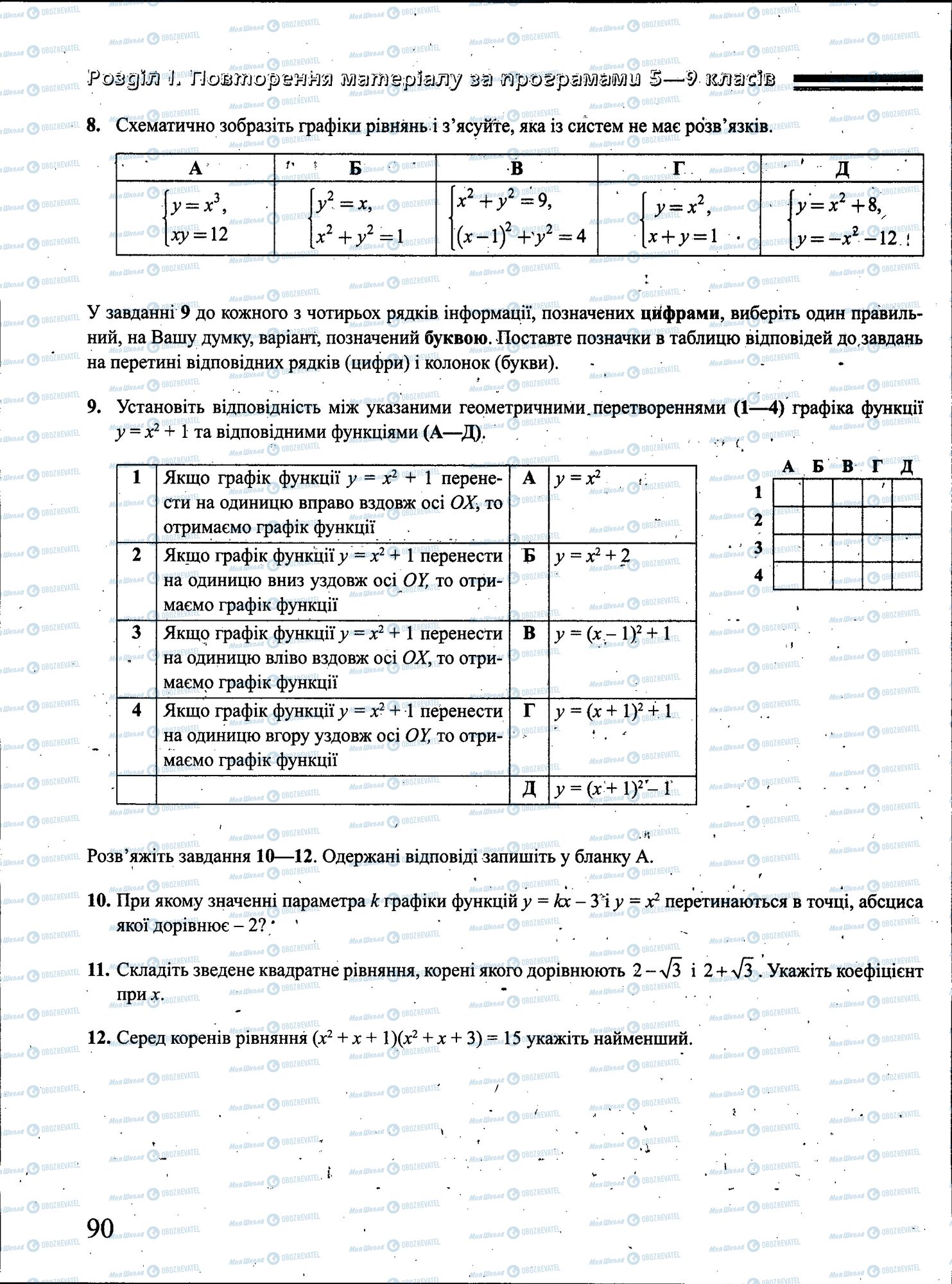 ЗНО Математика 11 клас сторінка 090