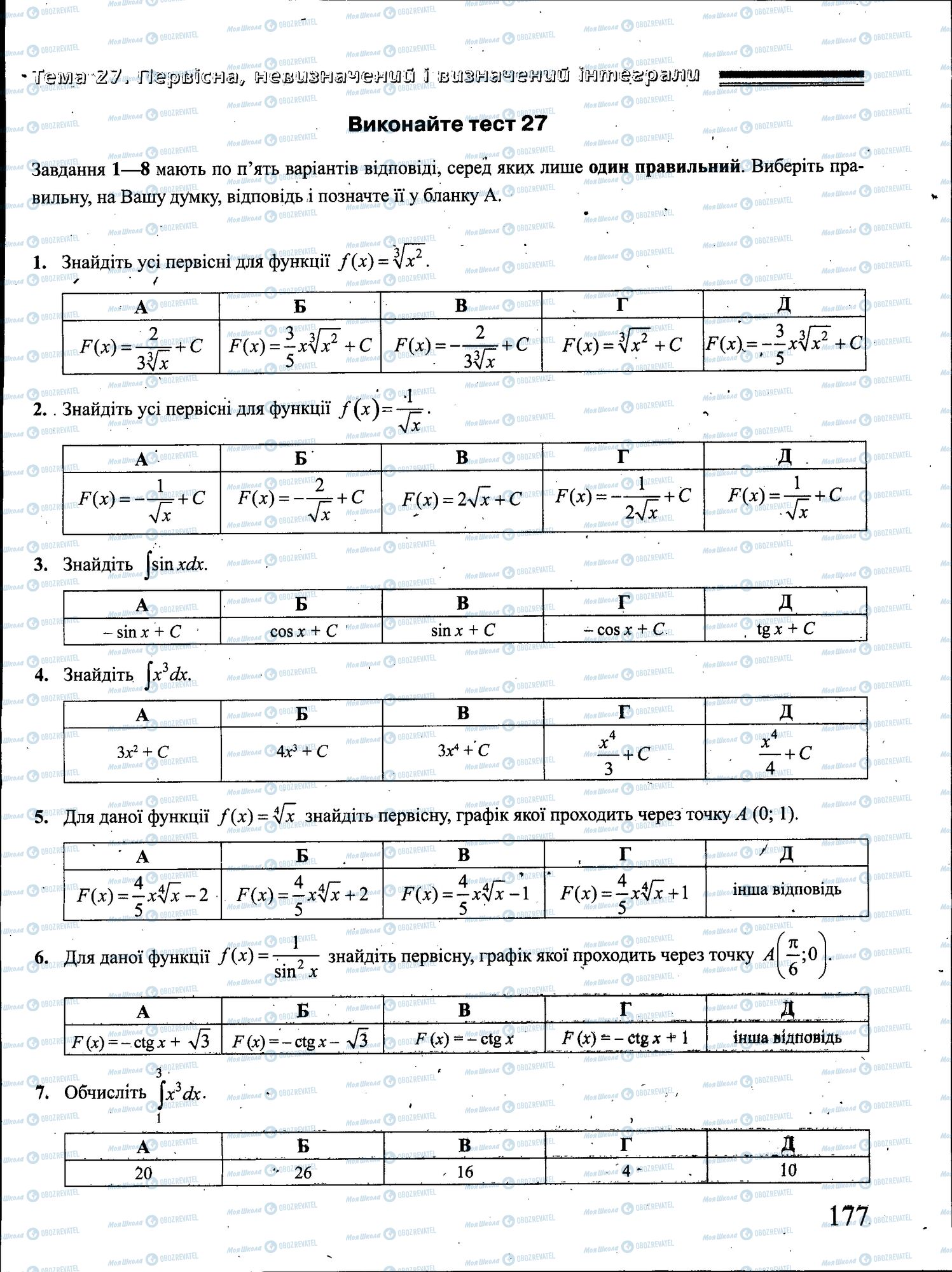 ЗНО Математика 11 класс страница 177