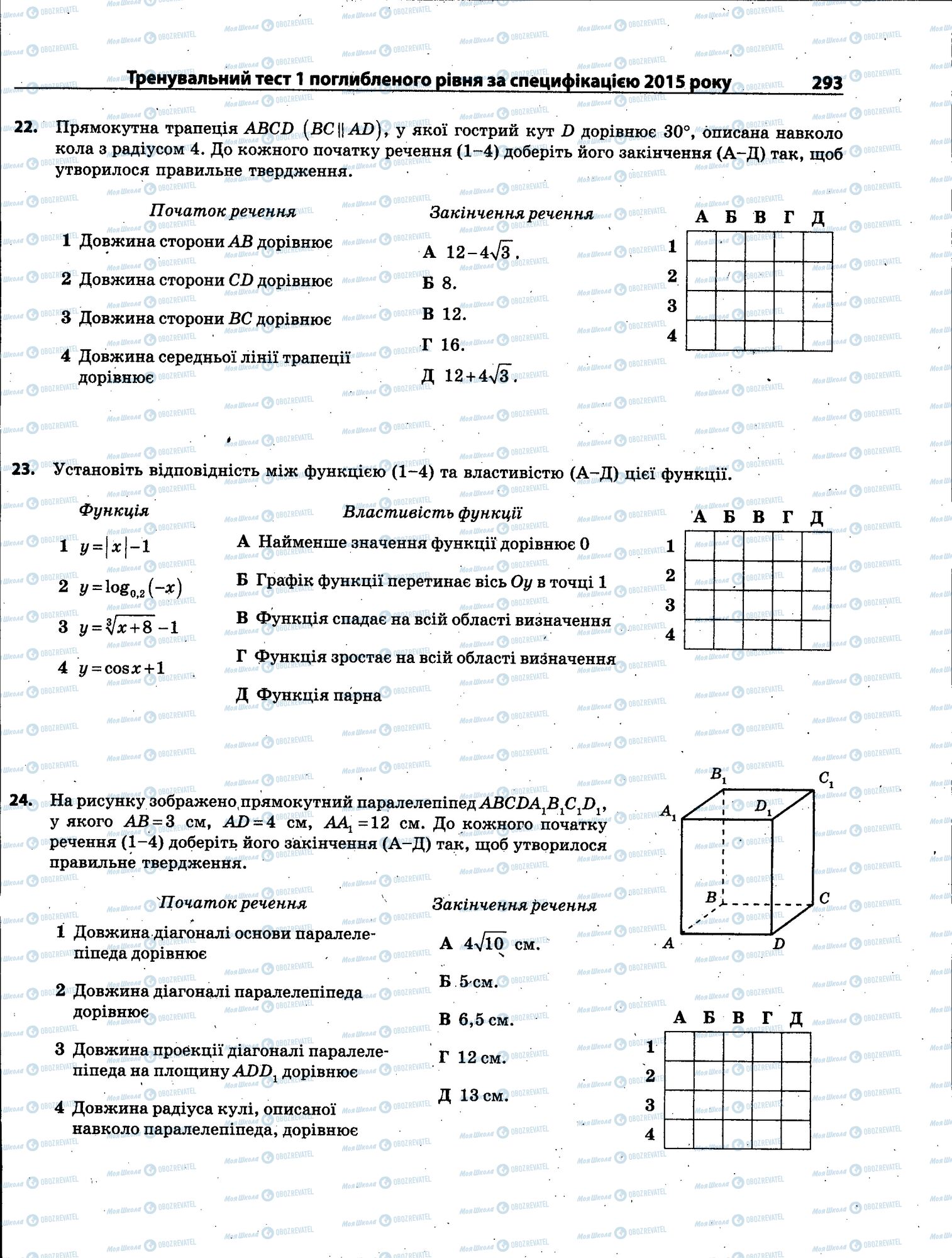 ЗНО Математика 11 клас сторінка 293